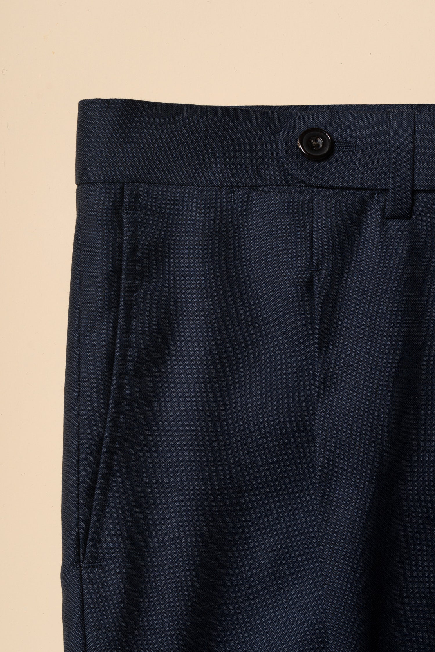 MTO Navy Sharkskin 17 Micron 130s Suit #406