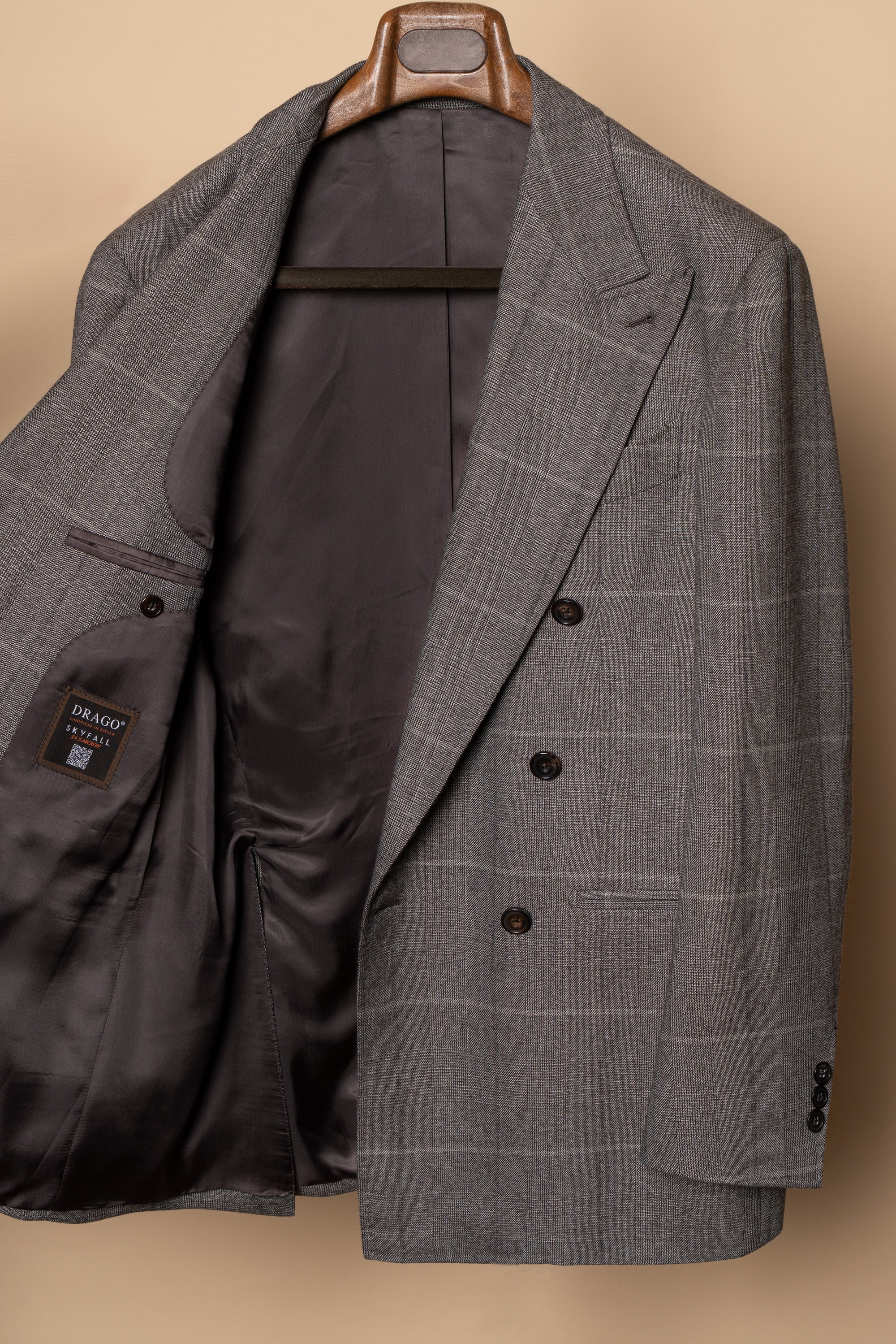 MTO Brown Glen Check Flannel Suit #373