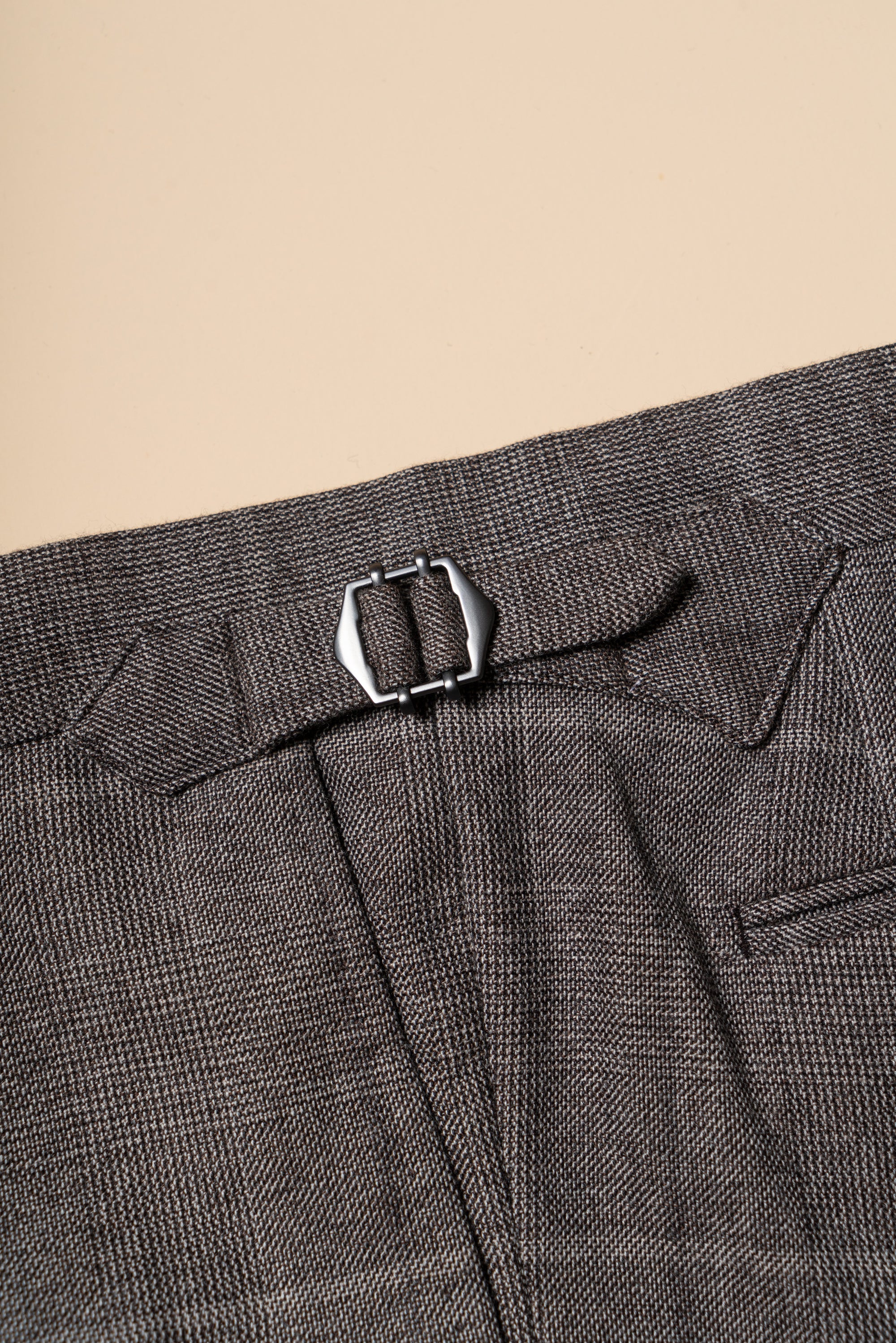 MTO Brown Glen Check Flannel Suit #373