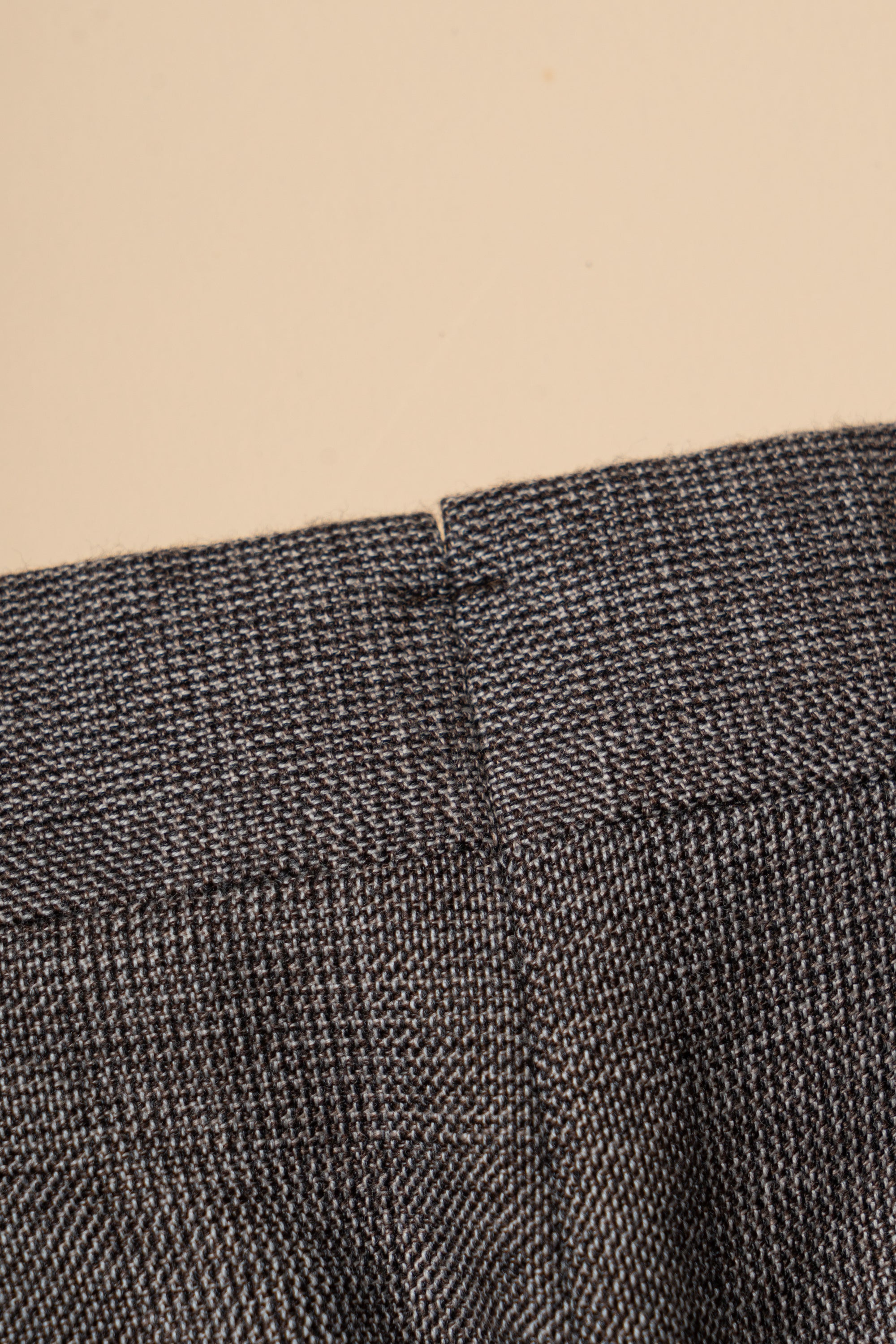 MTO Brown Glen Check Flannel Suit #373