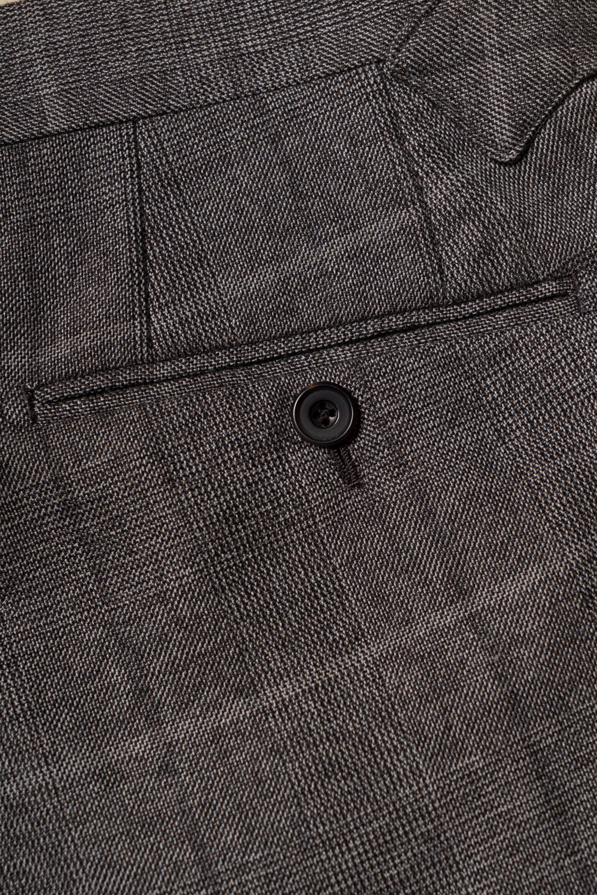 MTO Brown Glen Check Flannel Suit #373