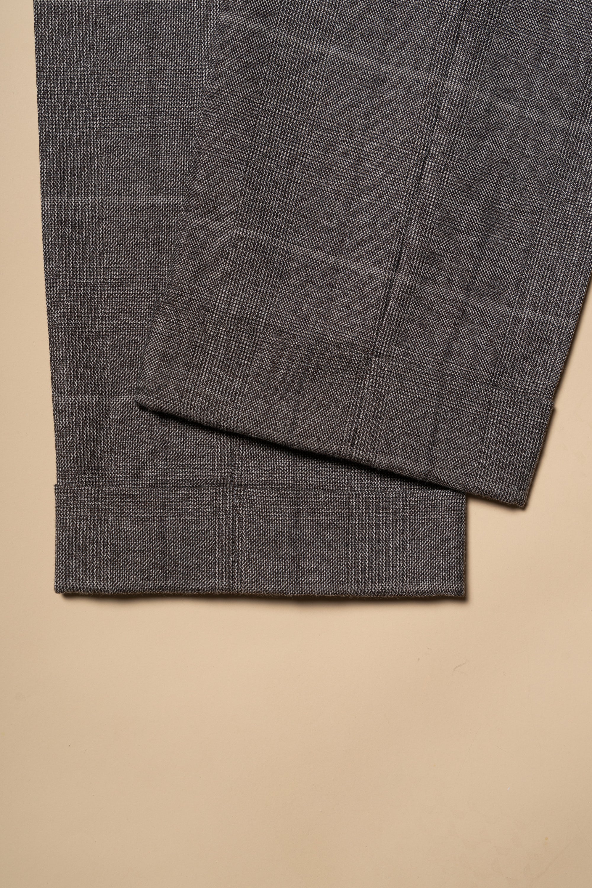 MTO Brown Glen Check Flannel Suit #373