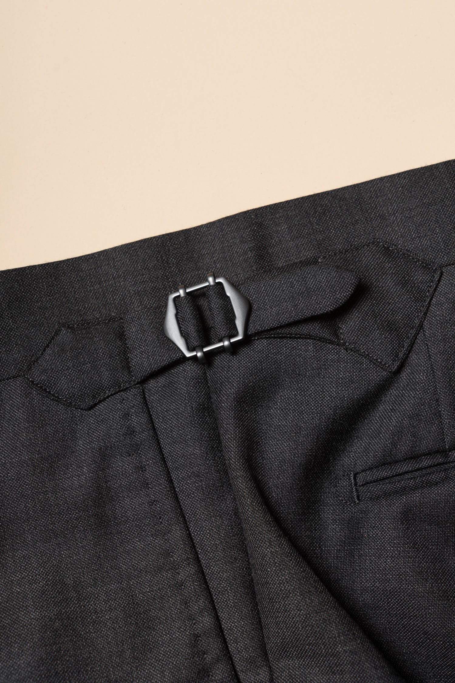 MTO Charcoal Sharkskin 17 Micron 130s Suit #405