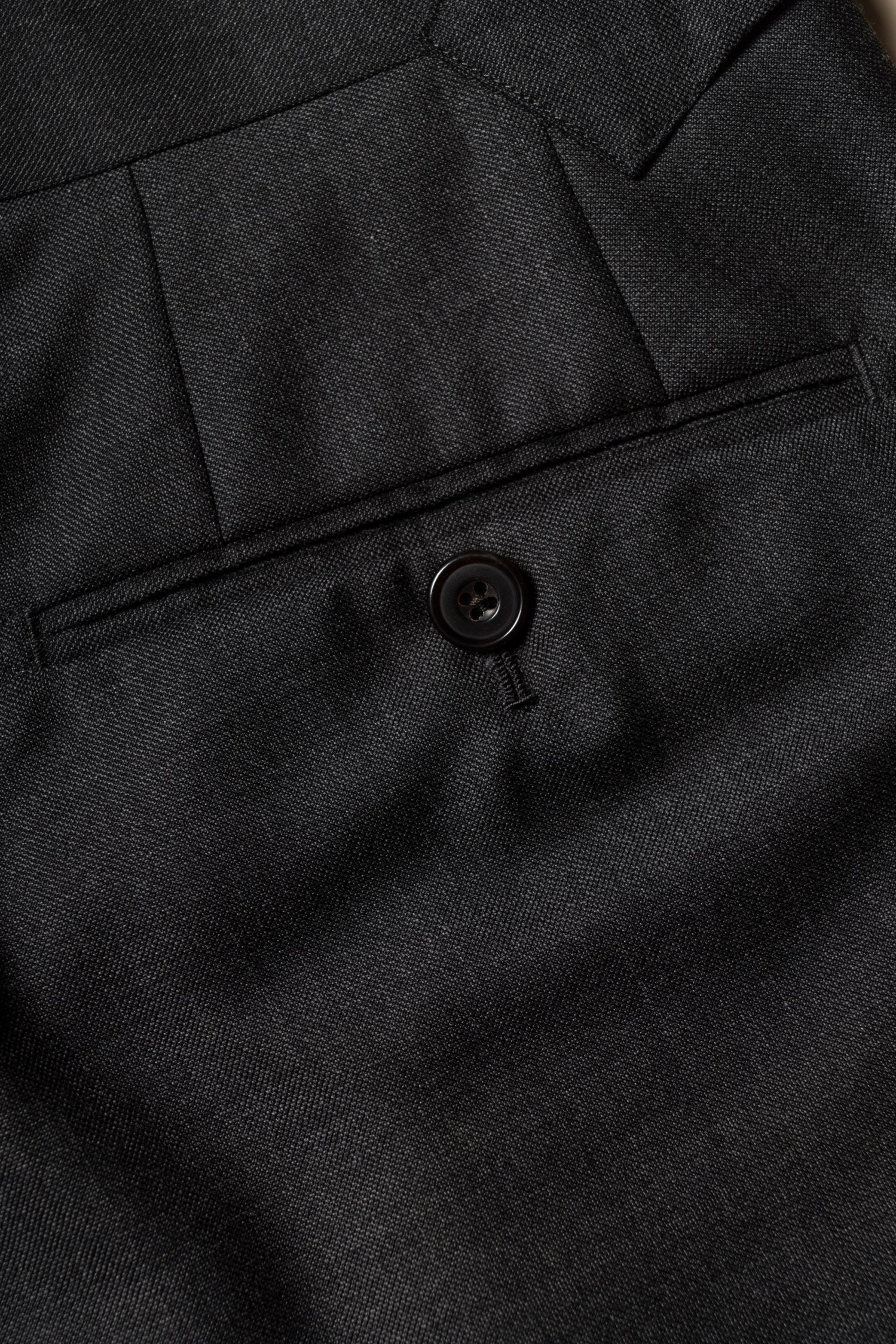 MTO Charcoal Sharkskin 17 Micron 130s Suit #405