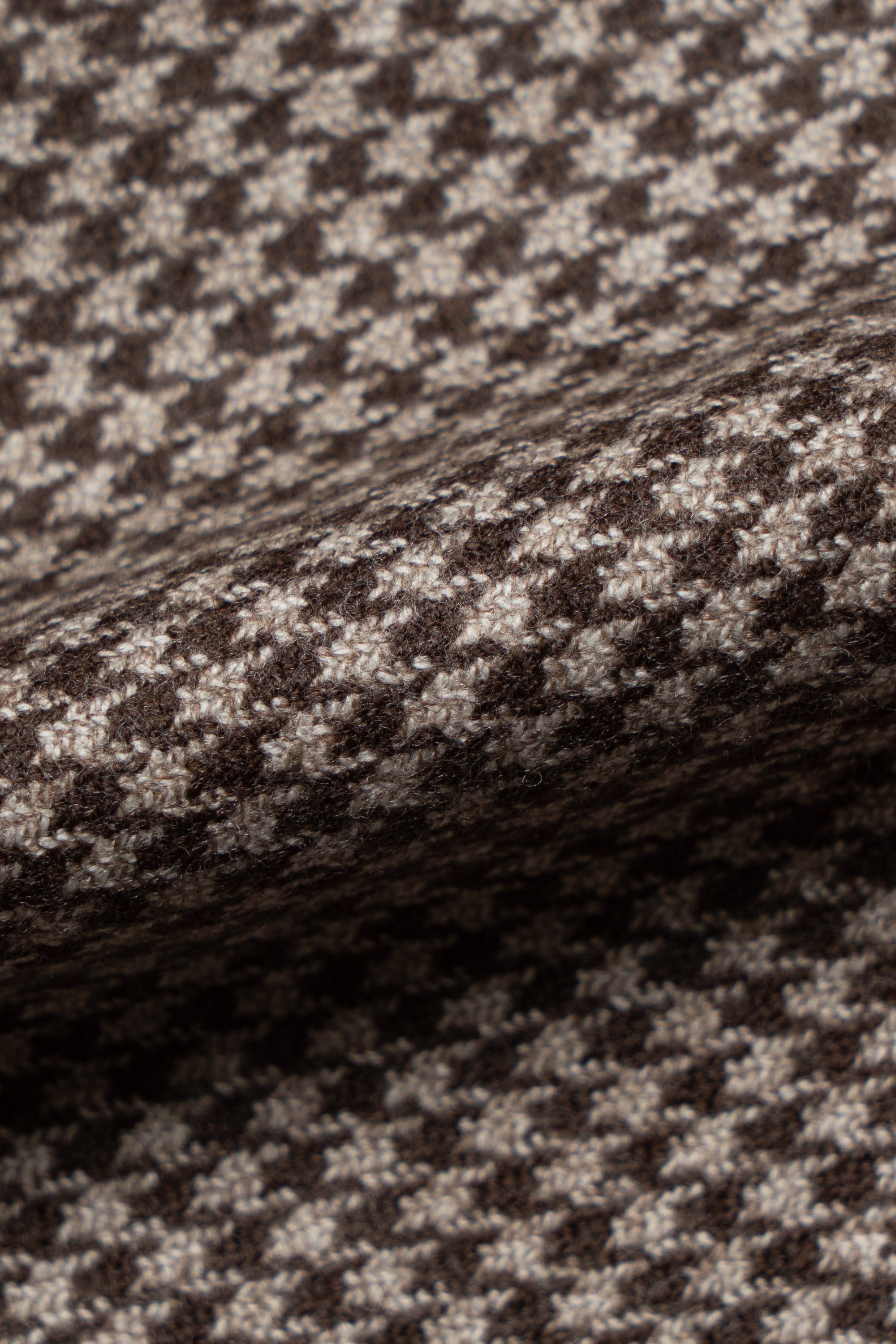 MTO Neutral Houndstooth Wool Jacket #462