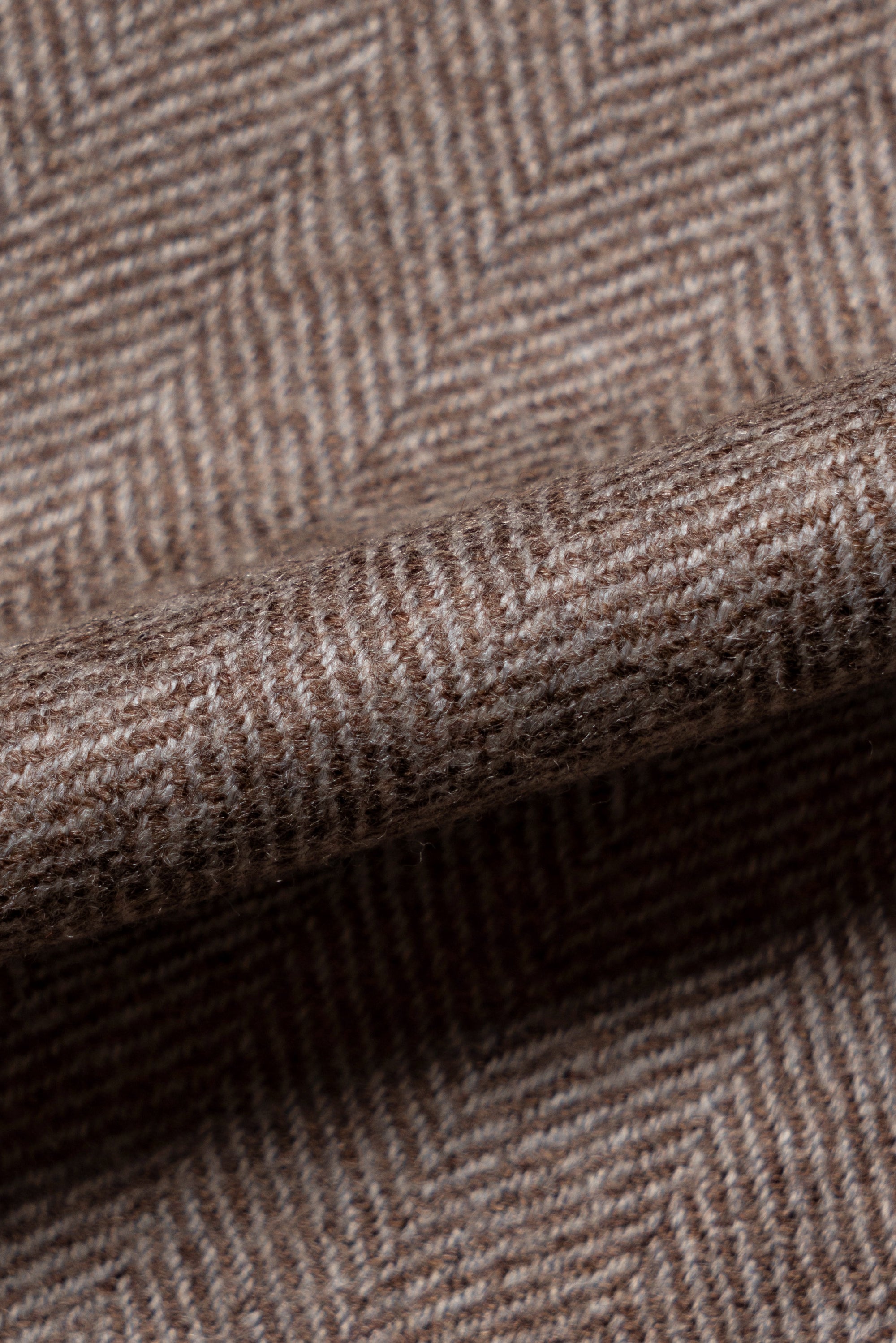MTO Taupe Herringbone Wool Cashmere Jacket