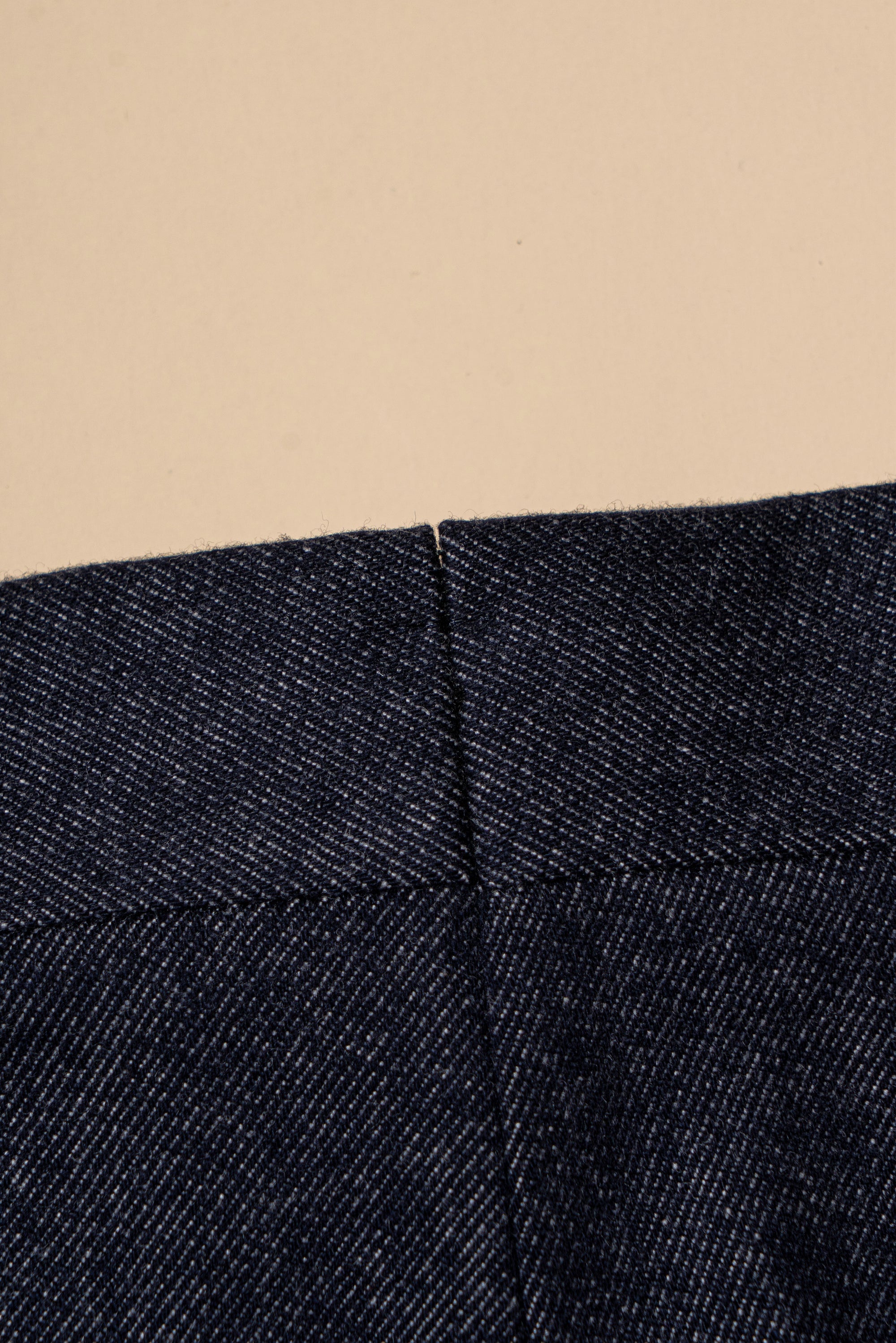 MTO Navy Denim 150s Wool Flannel Suit