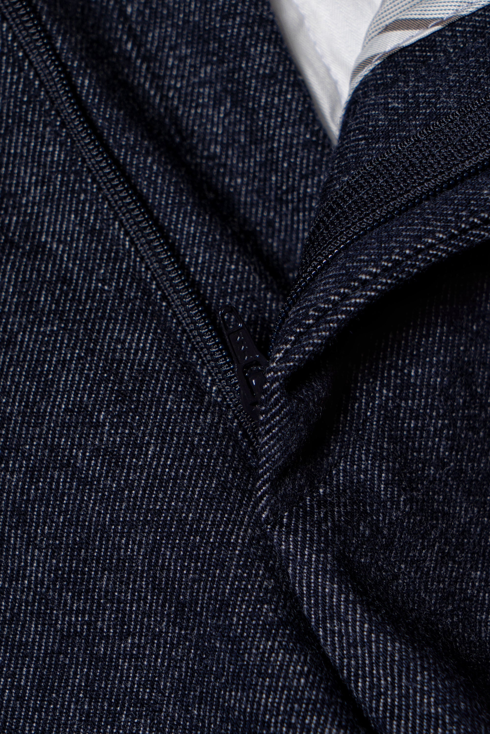 MTO Navy Denim 150s Wool Flannel Suit