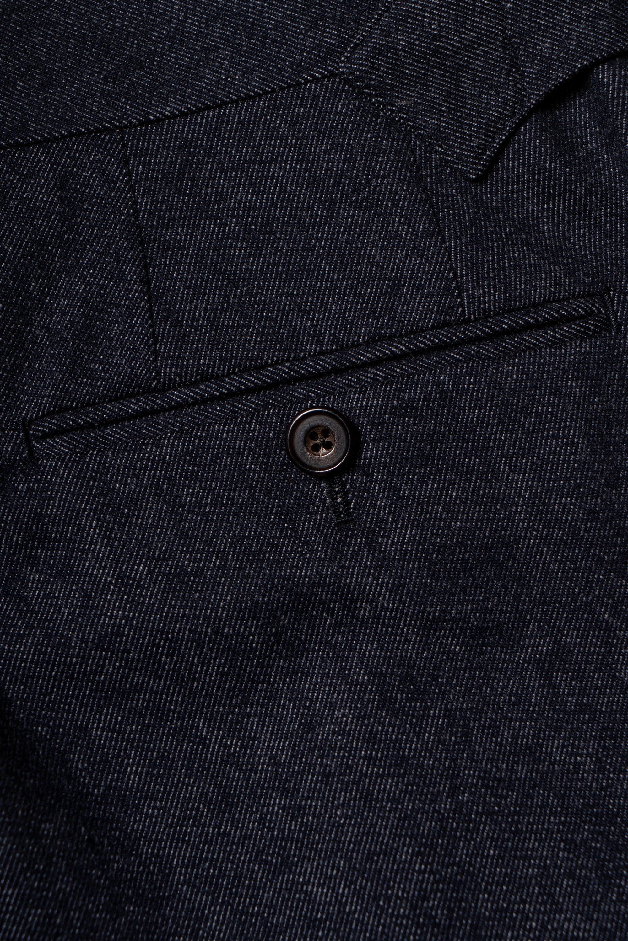 MTO Navy Denim 150s Wool Flannel Suit