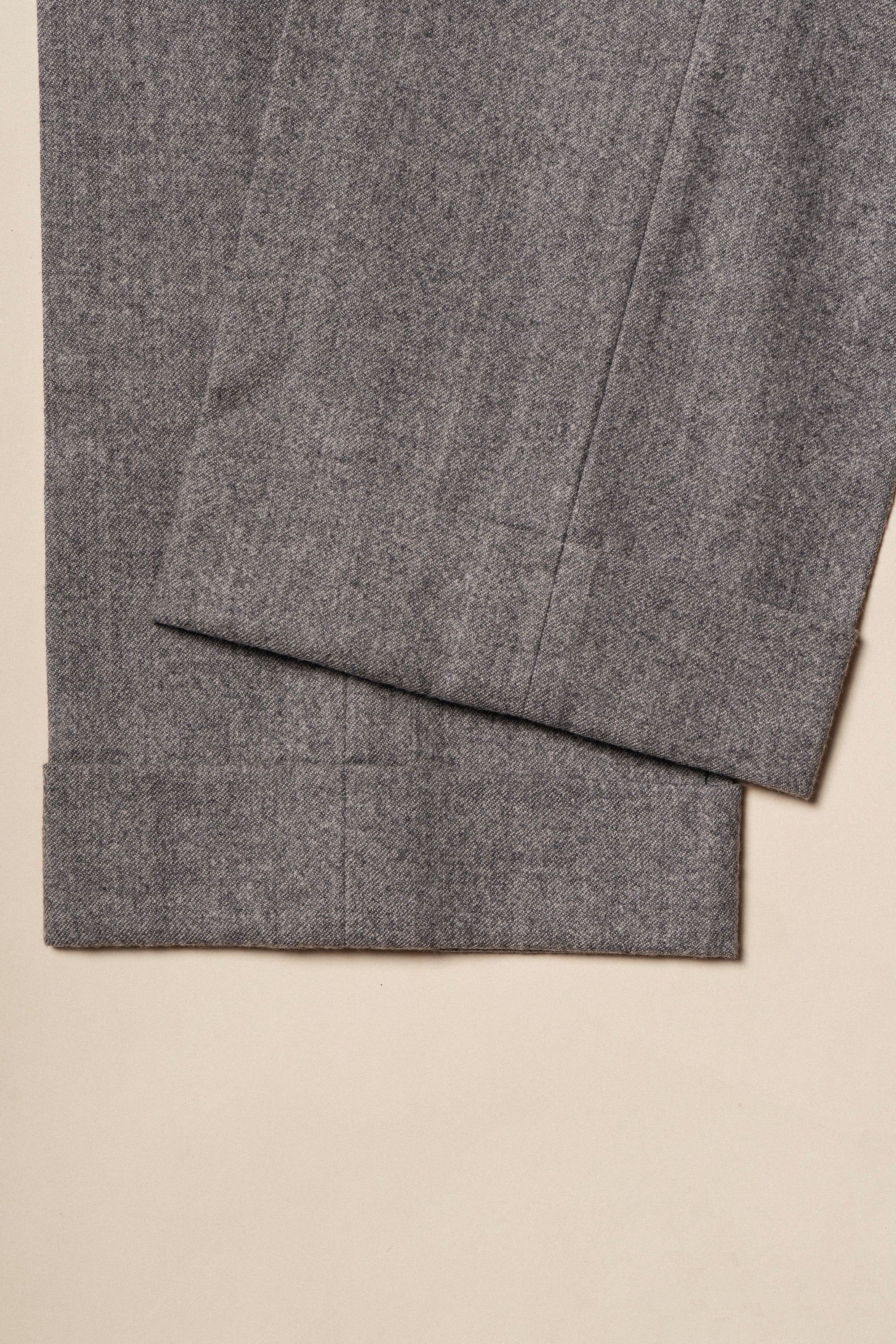 MTO Grey Camel Wool Cashmere Flannel Suit