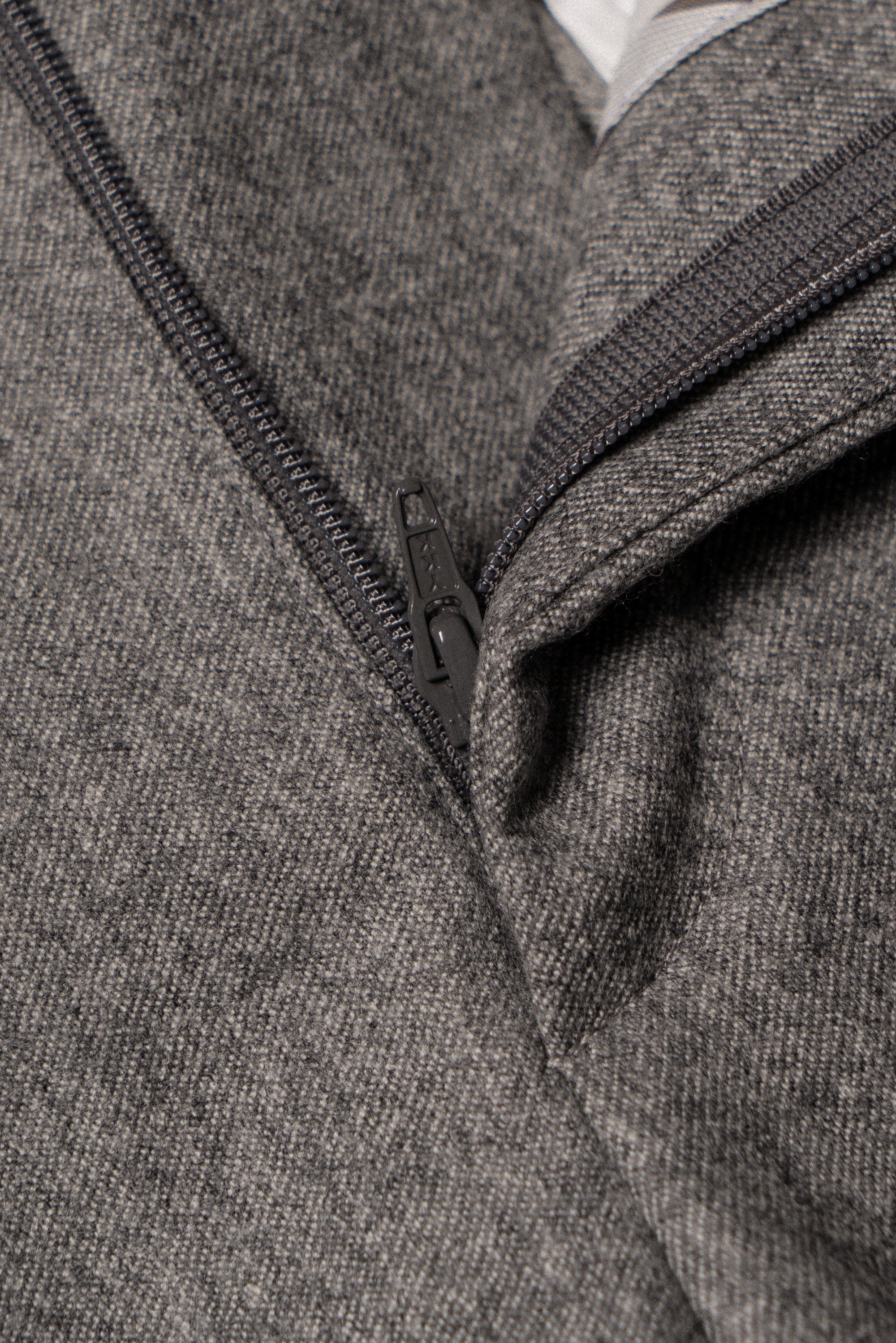 MTO Grey Camel Wool Cashmere Flannel Suit