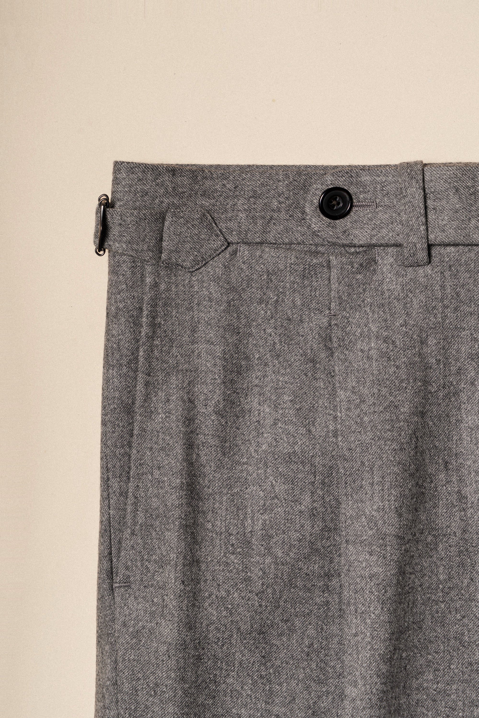 MTO Grey Camel Wool Cashmere Flannel Suit