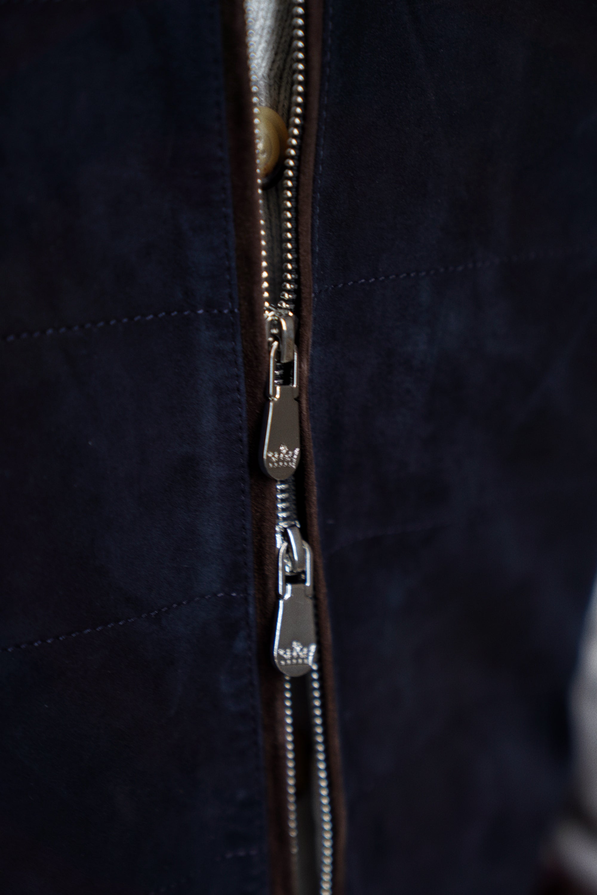 [Preorder] Navy Sheepskin Suede Gilet