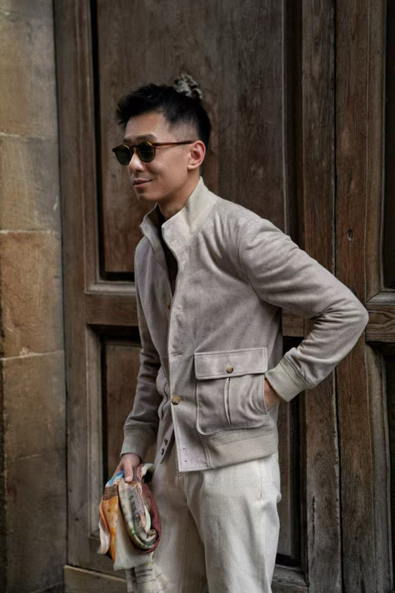 [Preorder] Stone Sheepskin Suede A1 Jacket