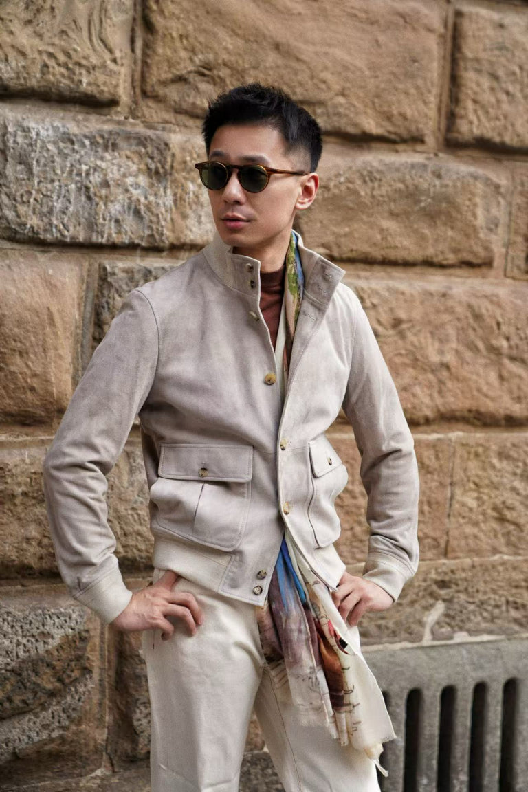 [Preorder] Stone Sheepskin Suede A1 Jacket