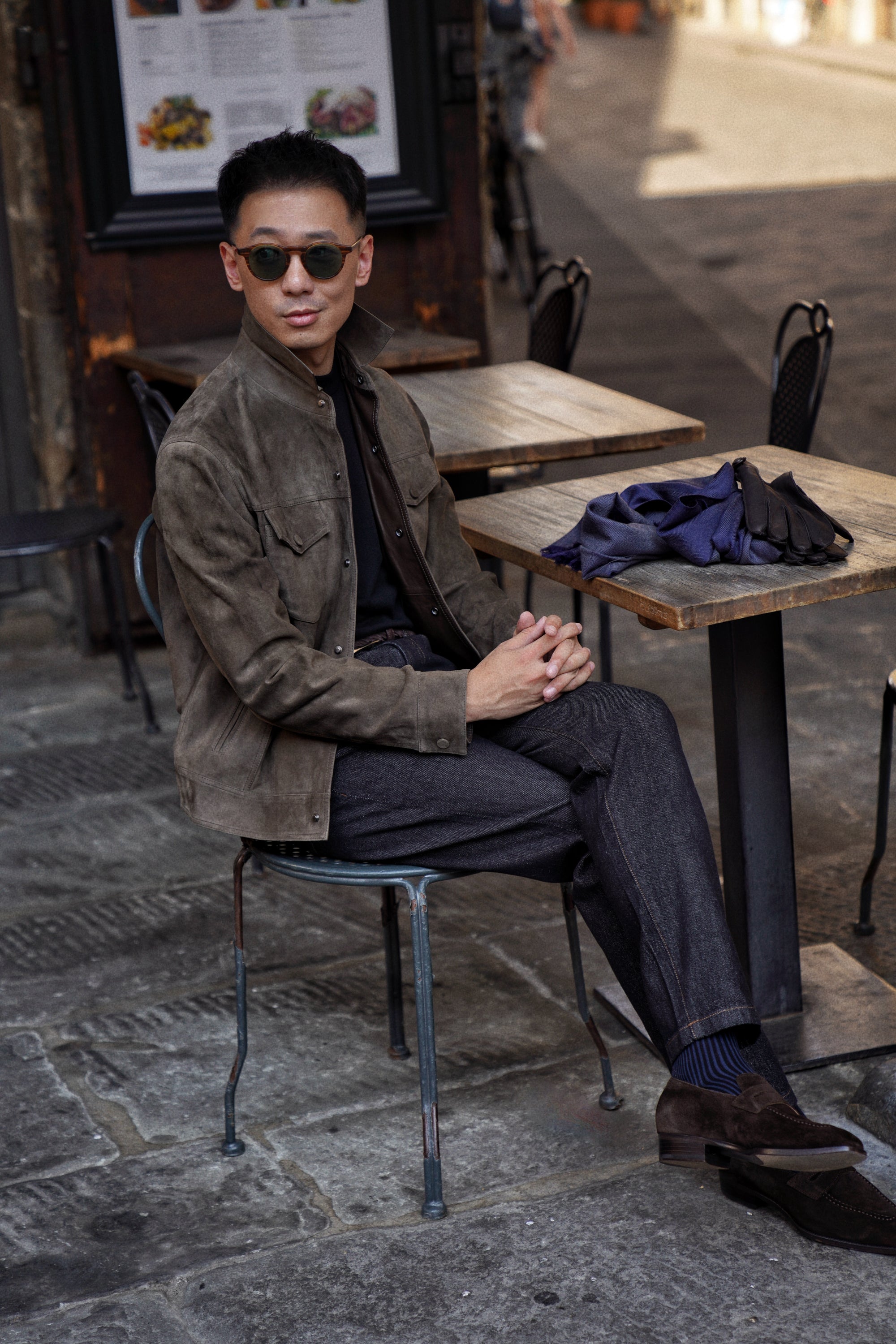 [Preorder] Olive Sheepskin Blouson Jacket