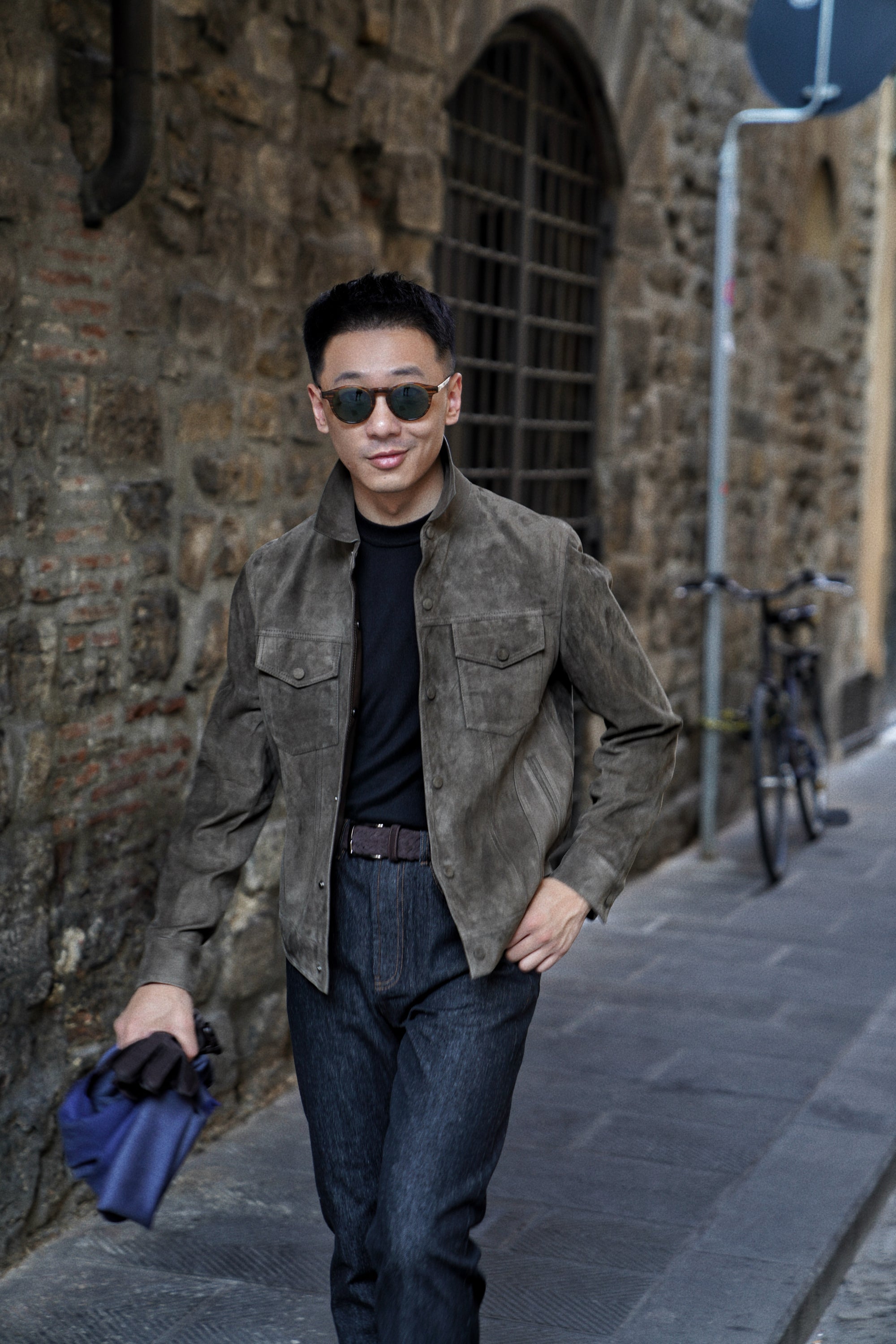 [Preorder] Olive Sheepskin Blouson Jacket