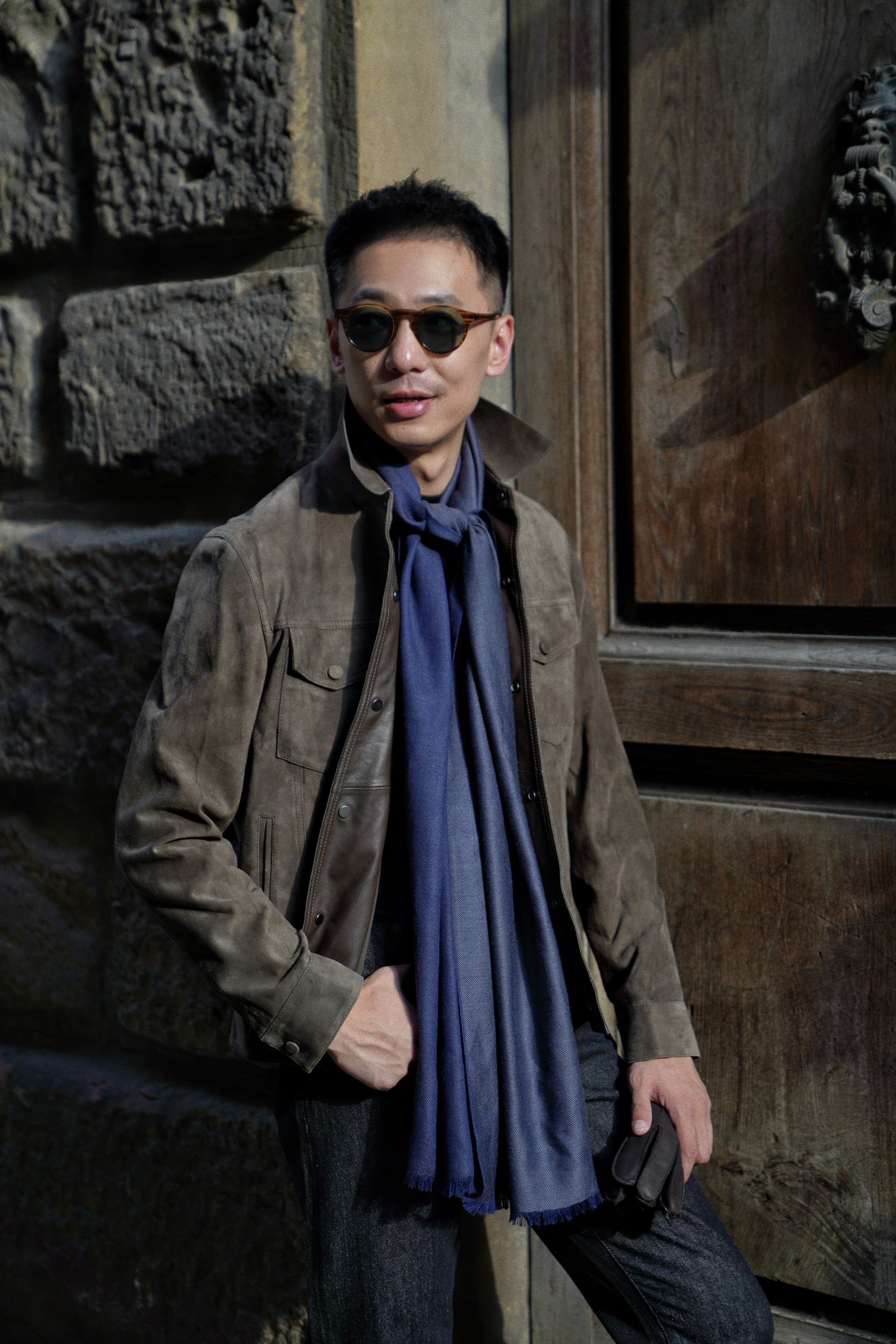 [Preorder] Olive Sheepskin Blouson Jacket