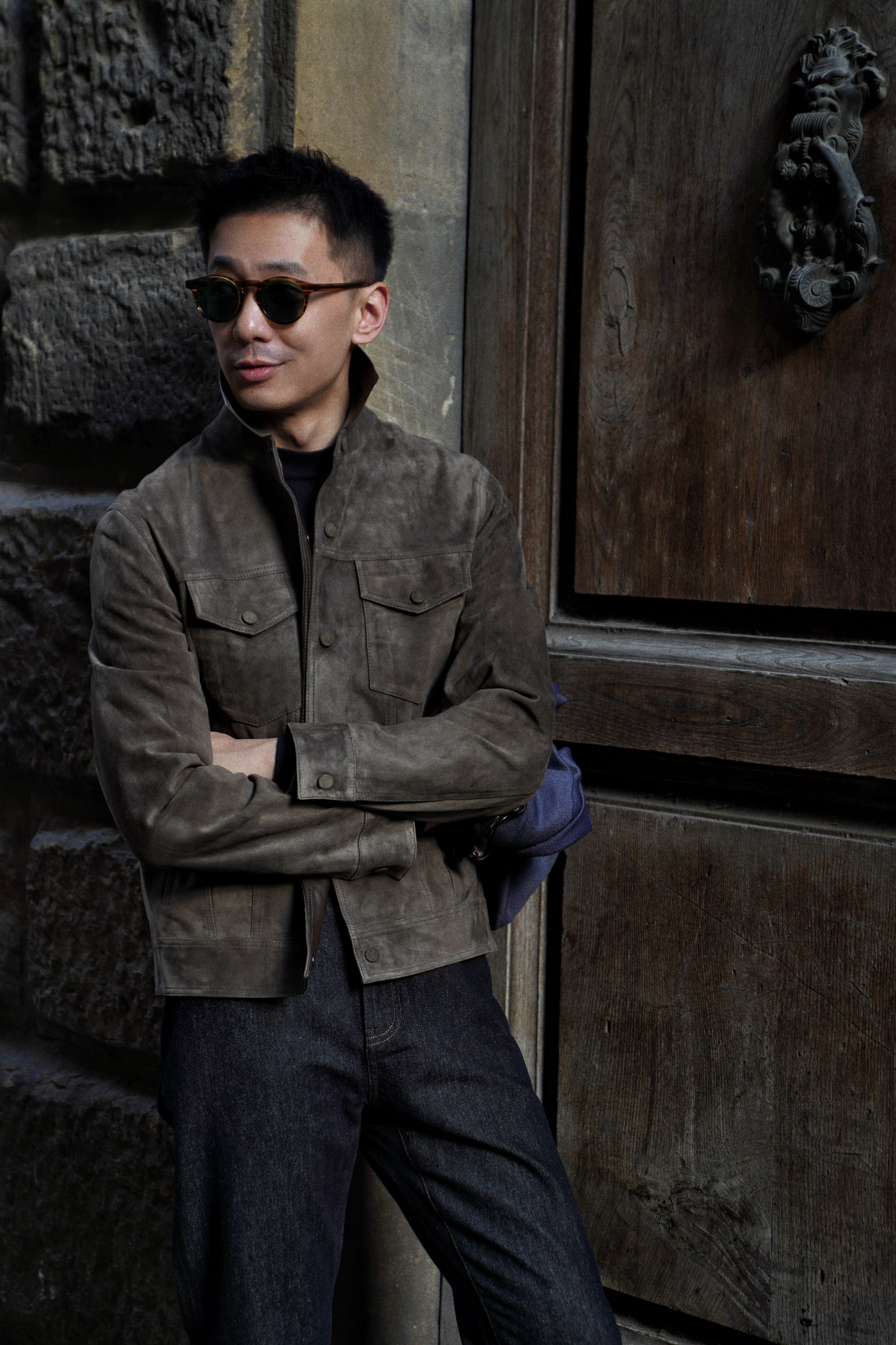 [Preorder] Olive Sheepskin Blouson Jacket