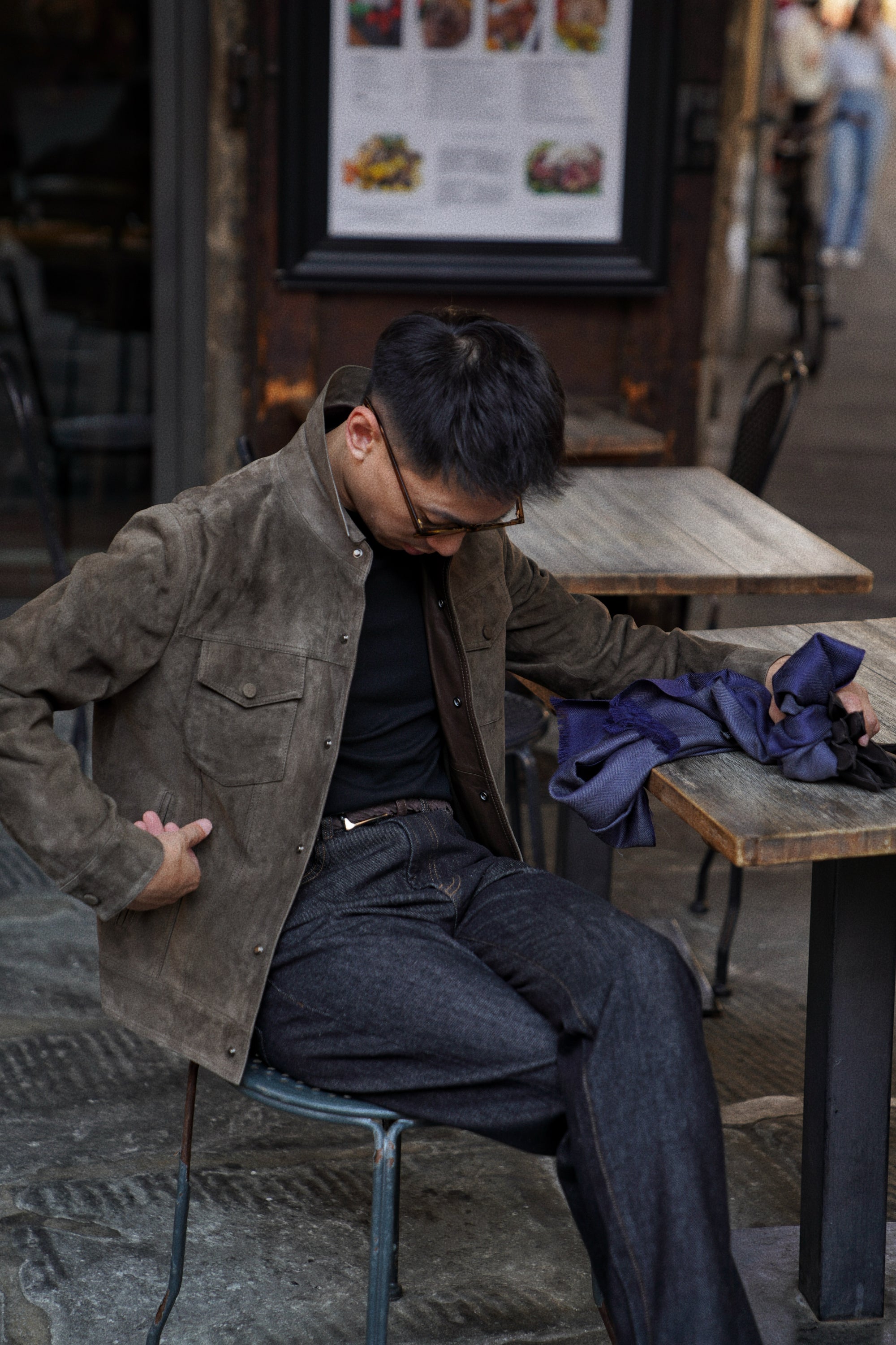 [Preorder] Olive Sheepskin Blouson Jacket