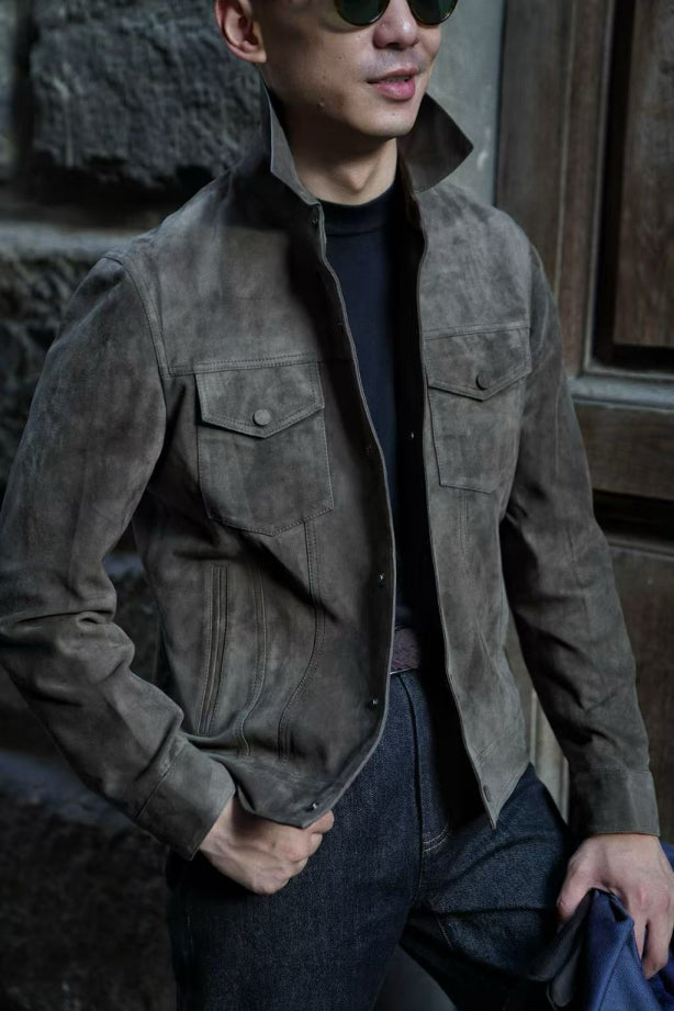 [Preorder] Olive Sheepskin Blouson Jacket