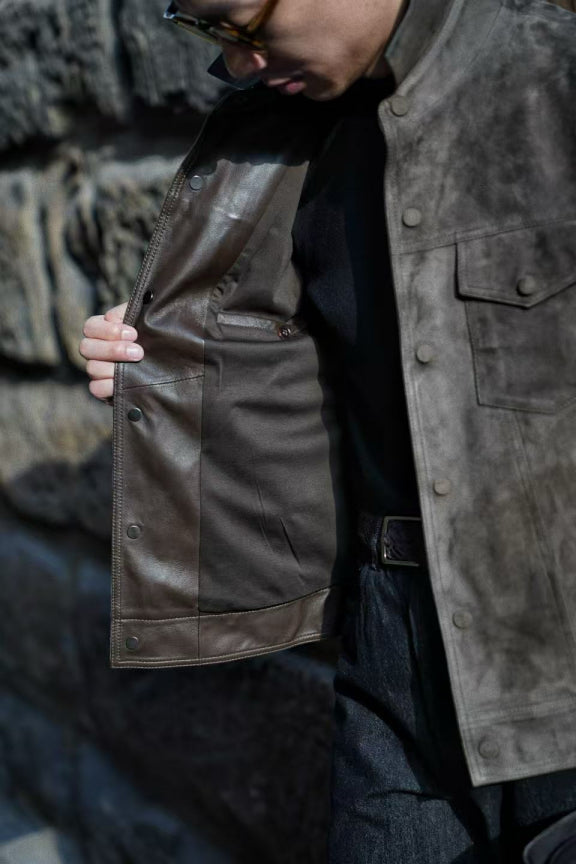 [Preorder] Olive Sheepskin Blouson Jacket