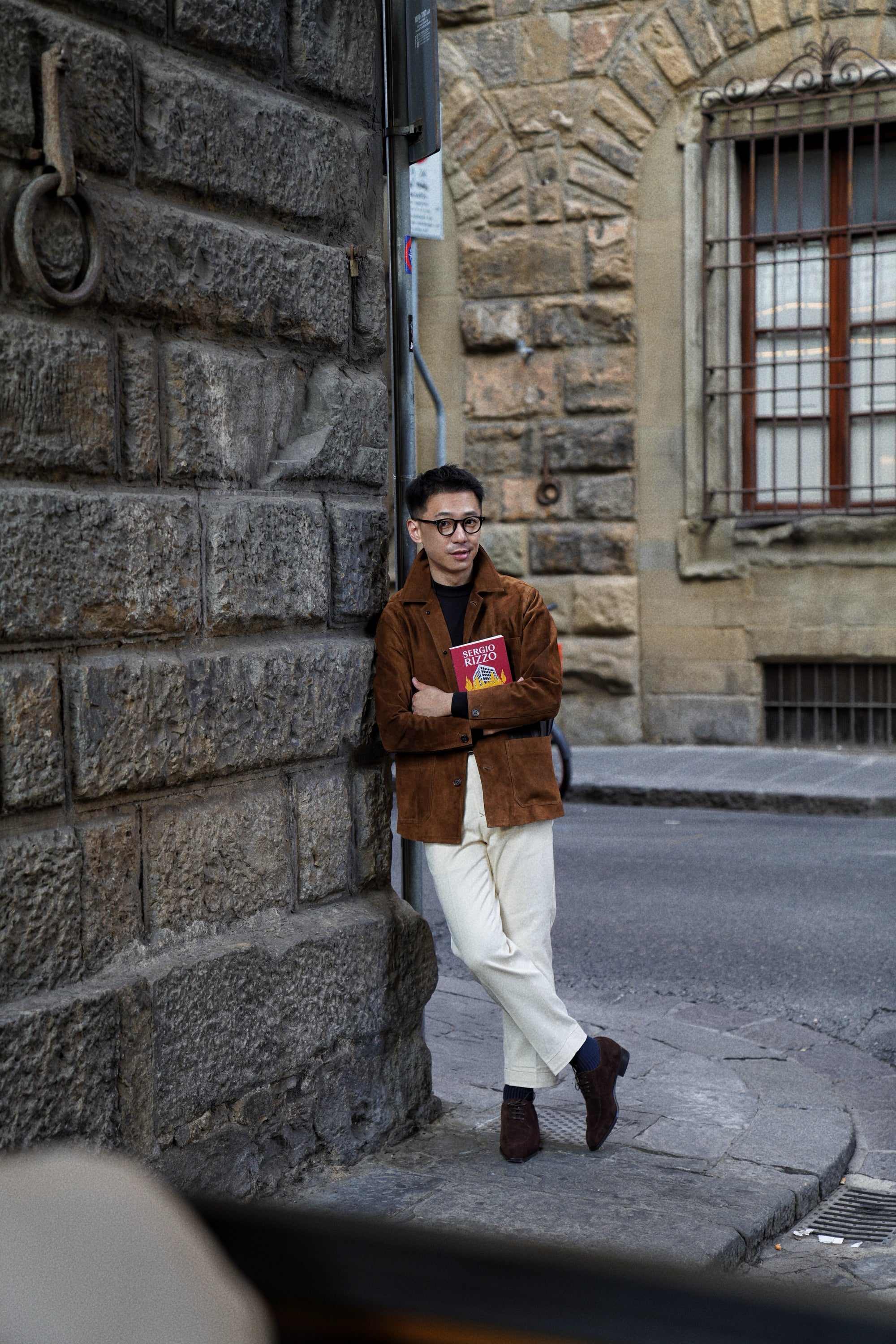 [Preorder] Tobacco Sheepskin Suede Chore Jacket