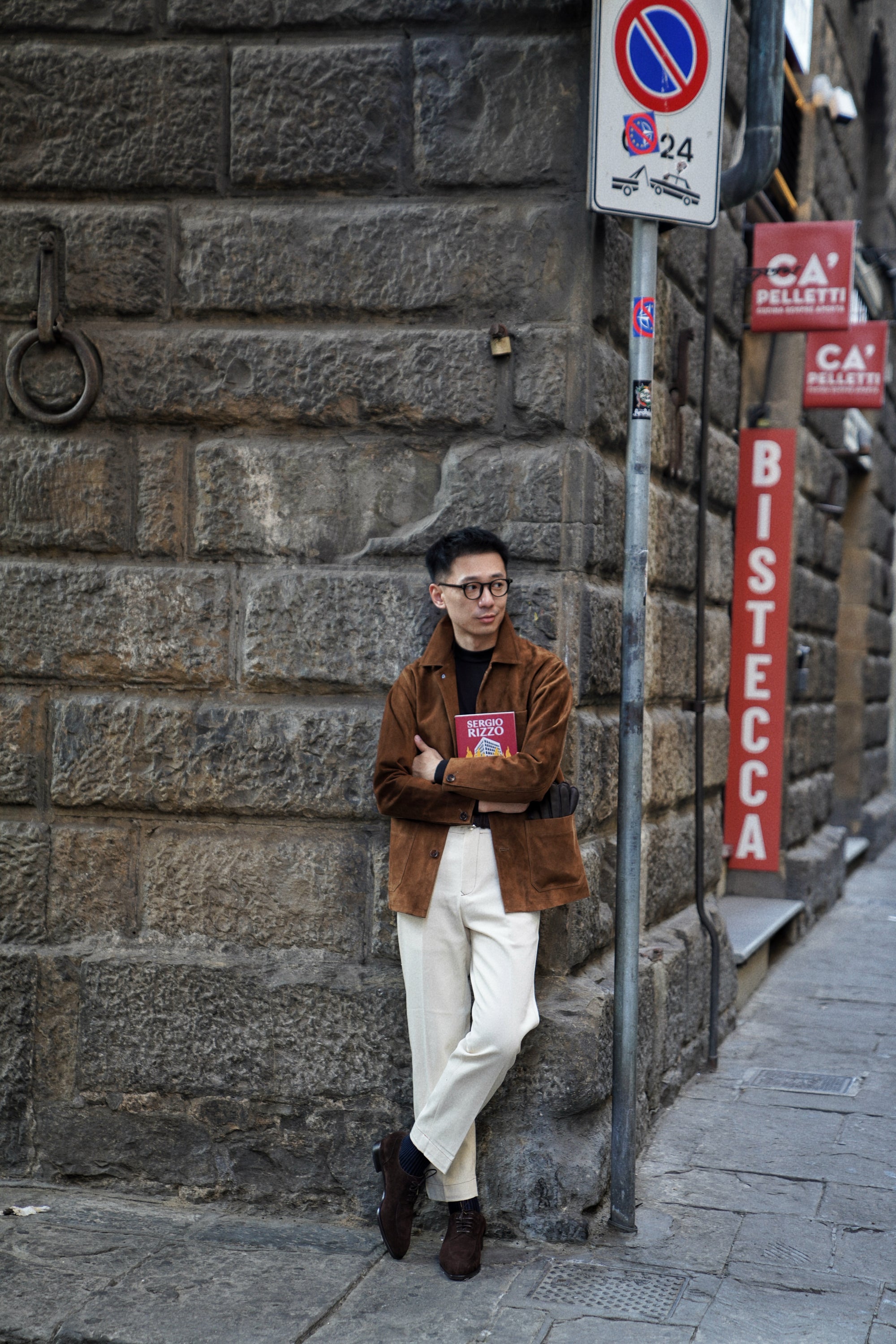 [Preorder] Tobacco Sheepskin Suede Chore Jacket