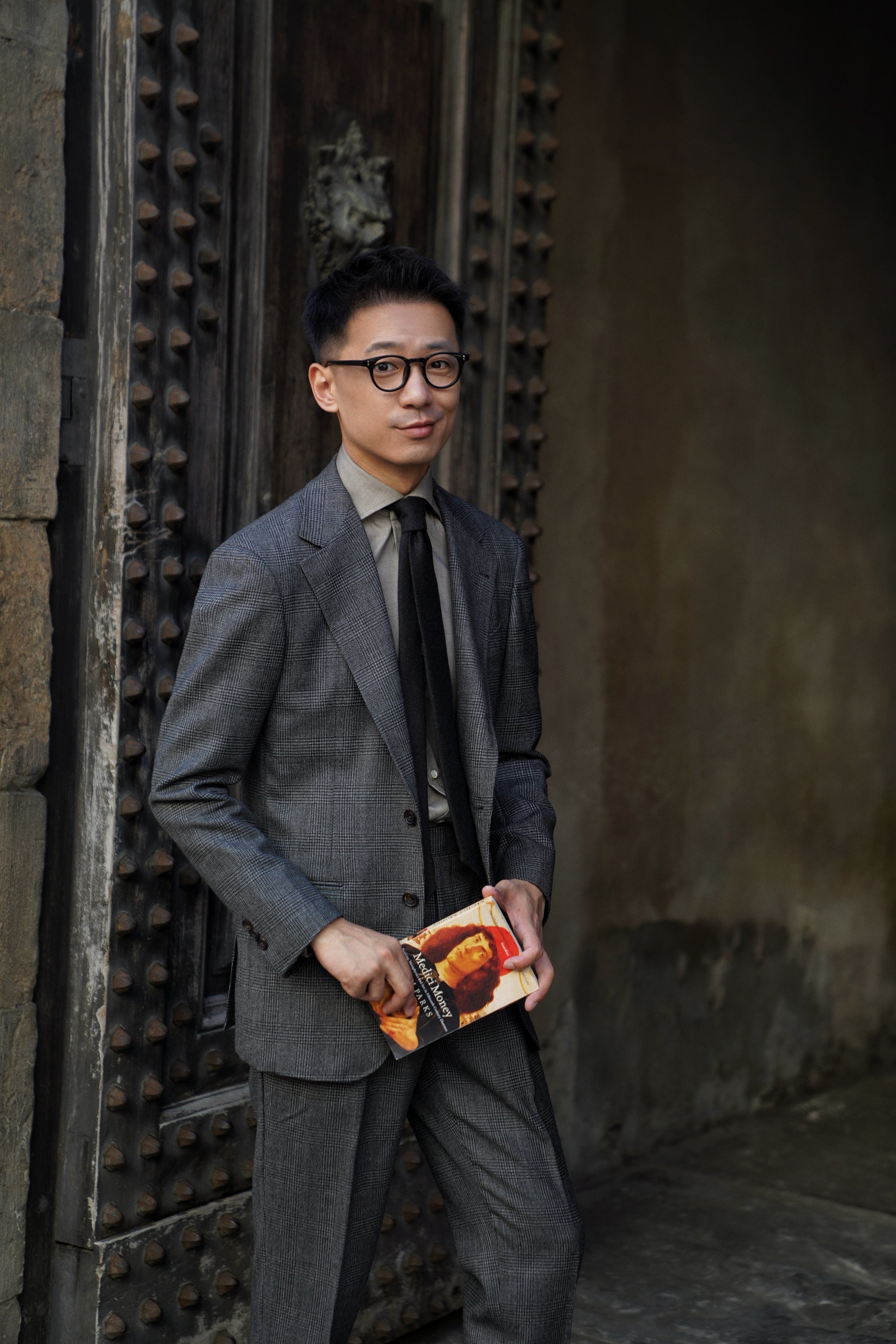 MTO Grey Glen Check Wool Suit #388