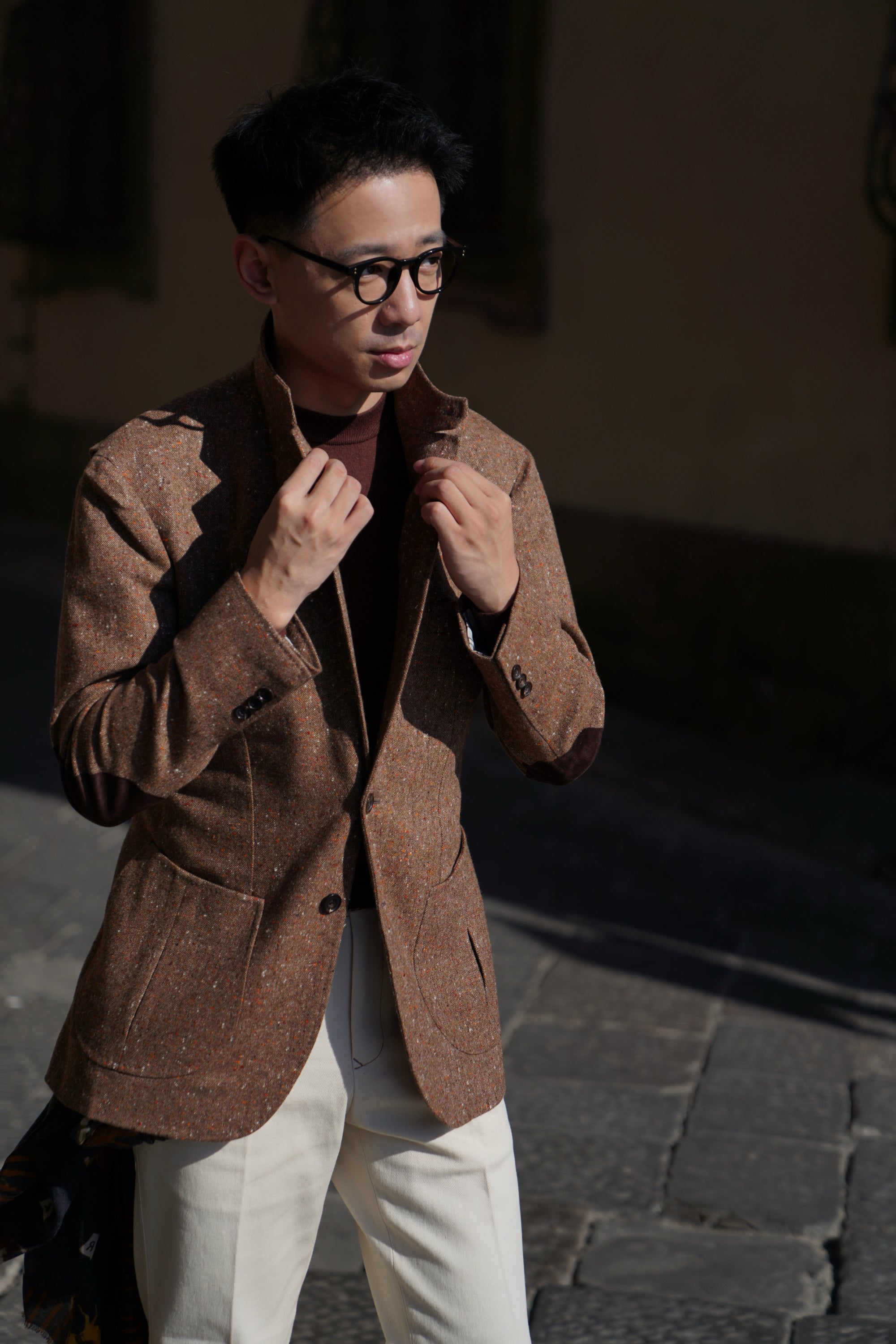 MTO Caramel Donegal Wool Jacket