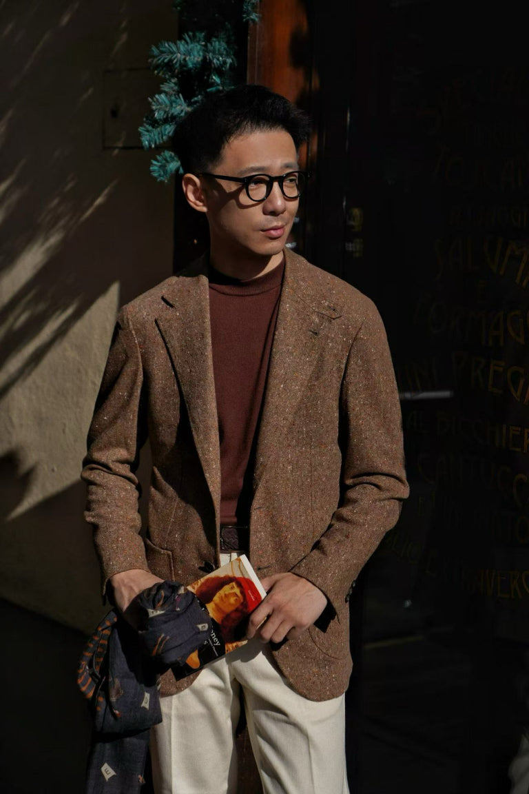 MTO Caramel Donegal Wool Jacket