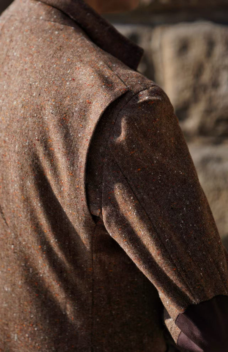 MTO Caramel Donegal Wool Jacket