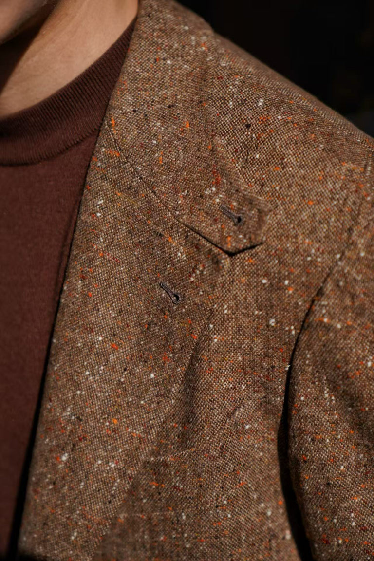 MTO Caramel Donegal Wool Jacket