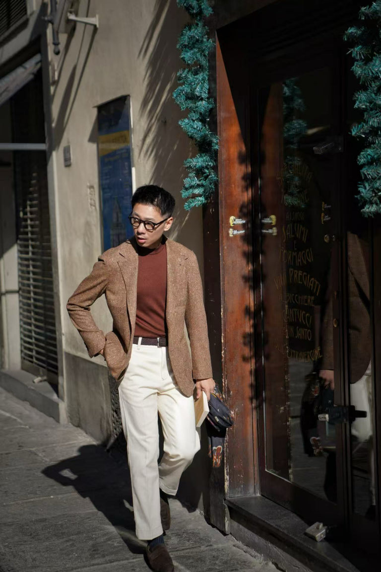 MTO Caramel Donegal Wool Jacket