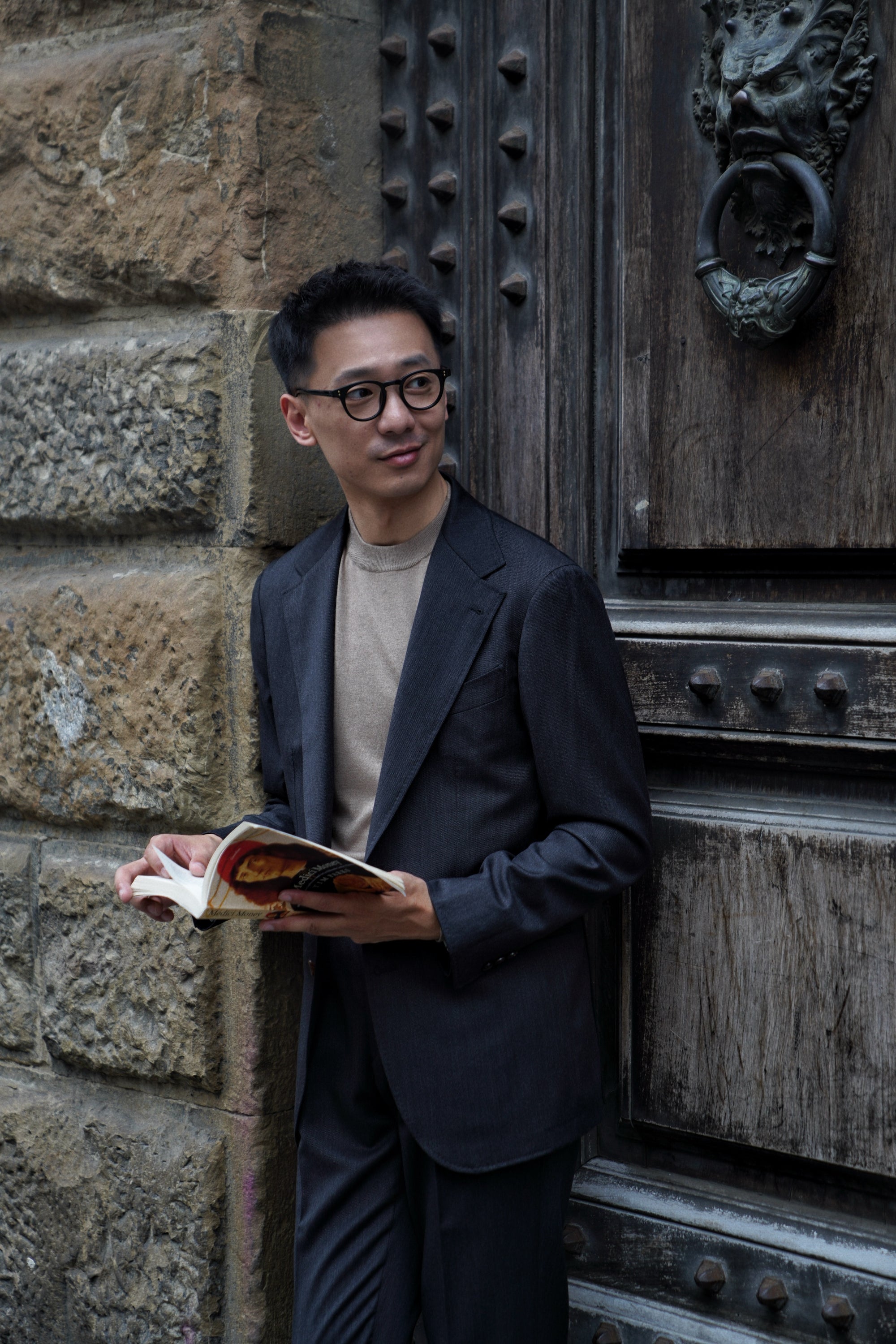MTO Charcoal Twill 130s Wool Suit #422