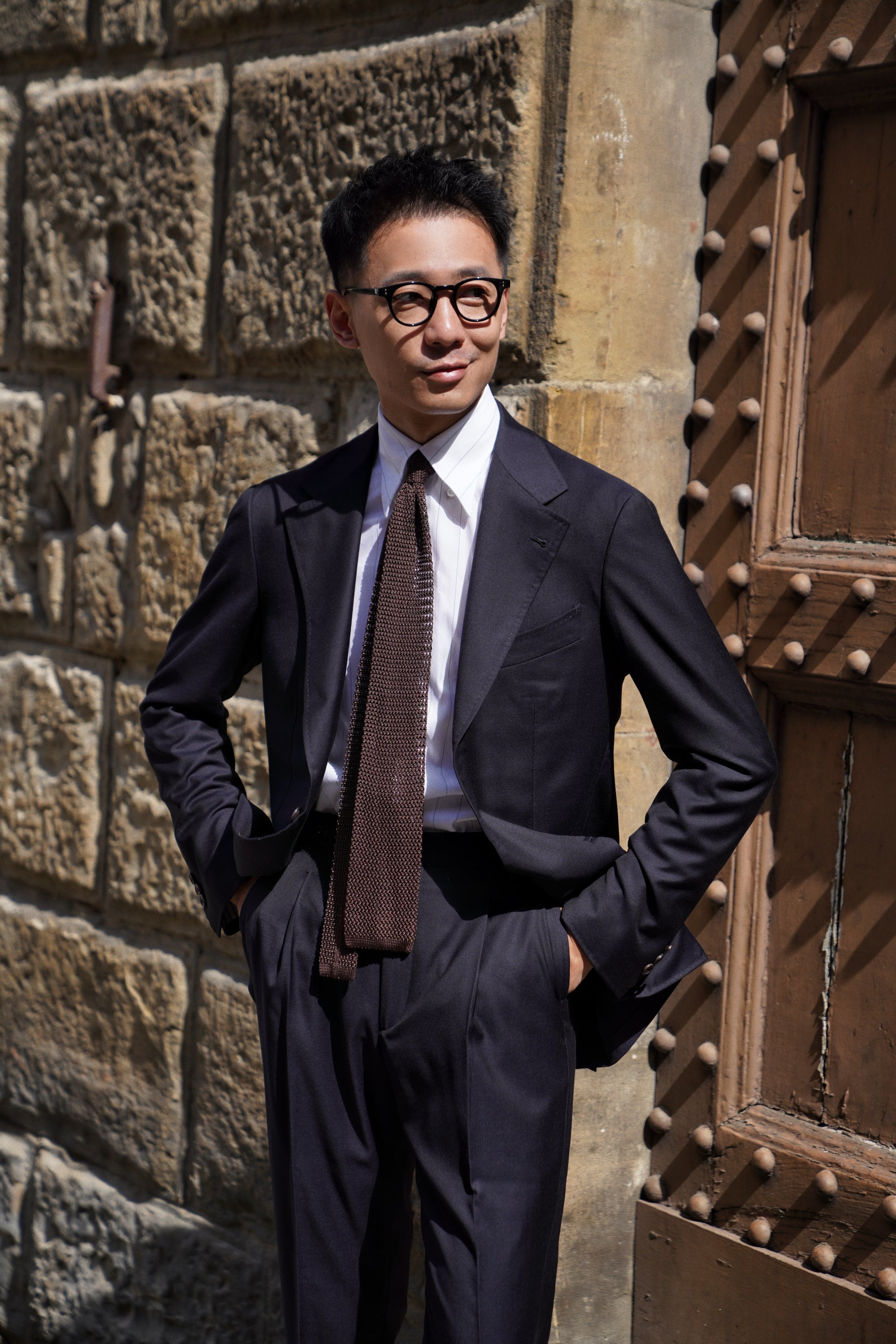 MTO Navy Twill 130s Wool Suit #407