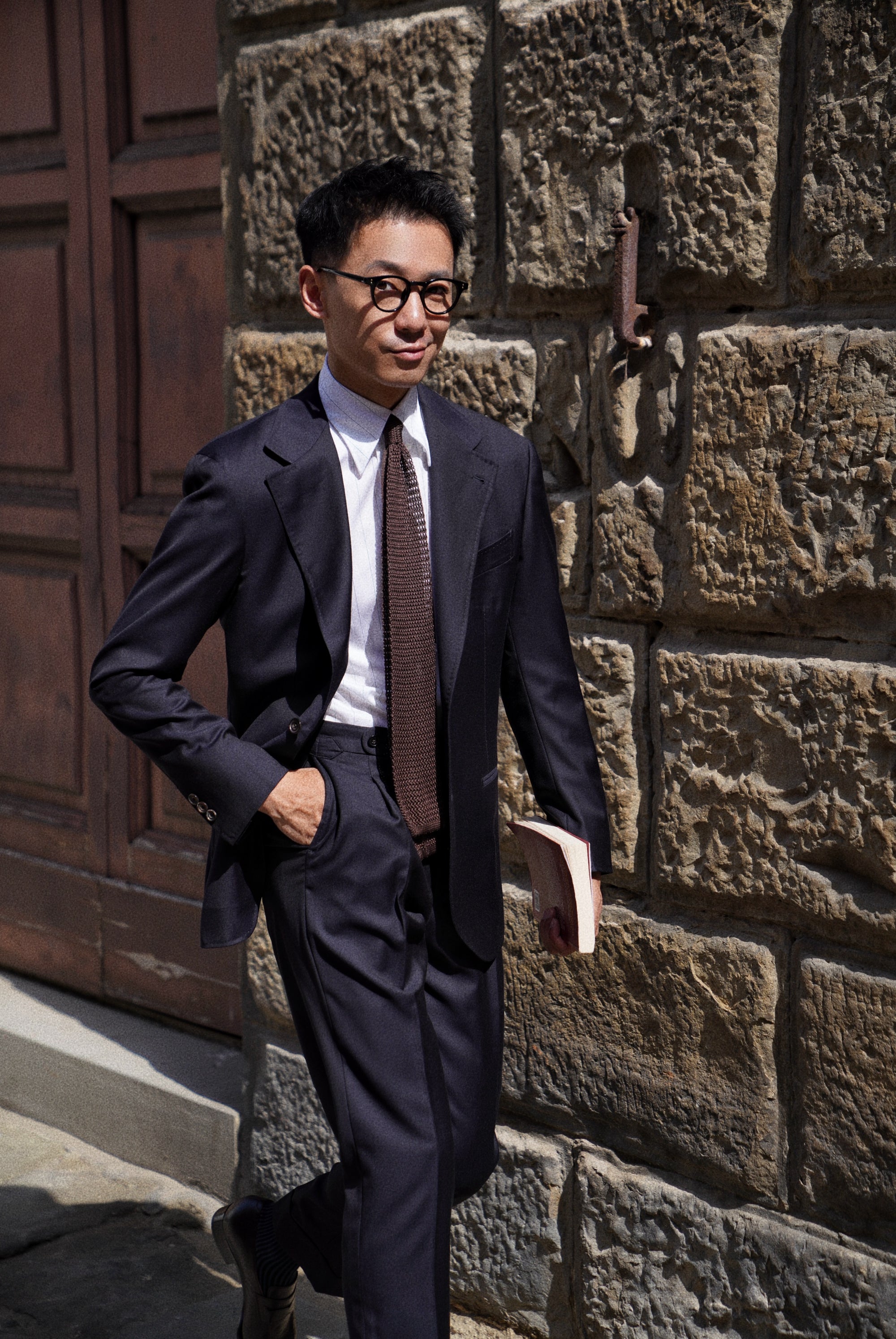 MTO Navy Twill 130s Wool Suit #407