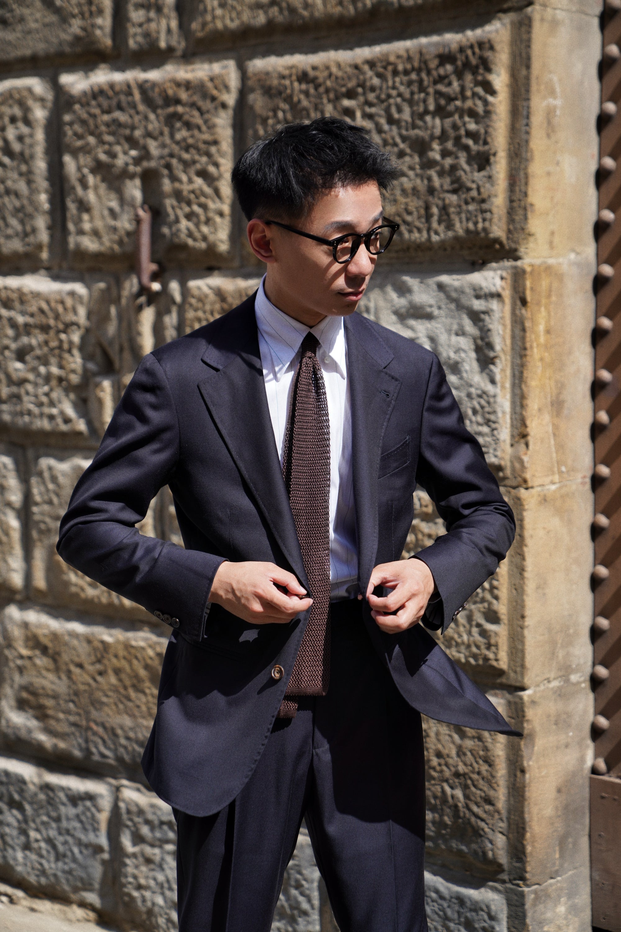 MTO Navy Twill 130s Wool Suit #407
