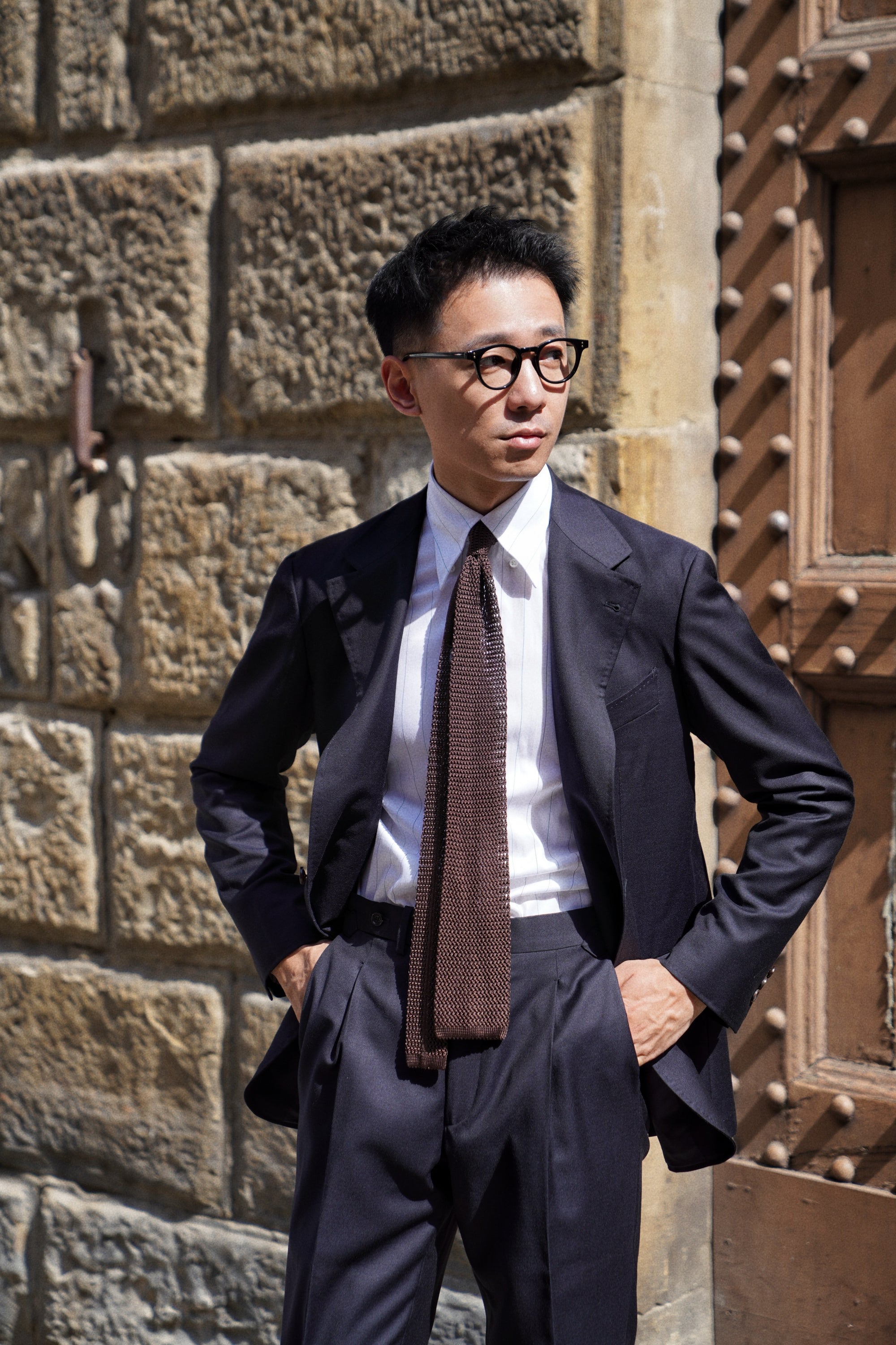 MTO Navy Twill 130s Wool Suit #407