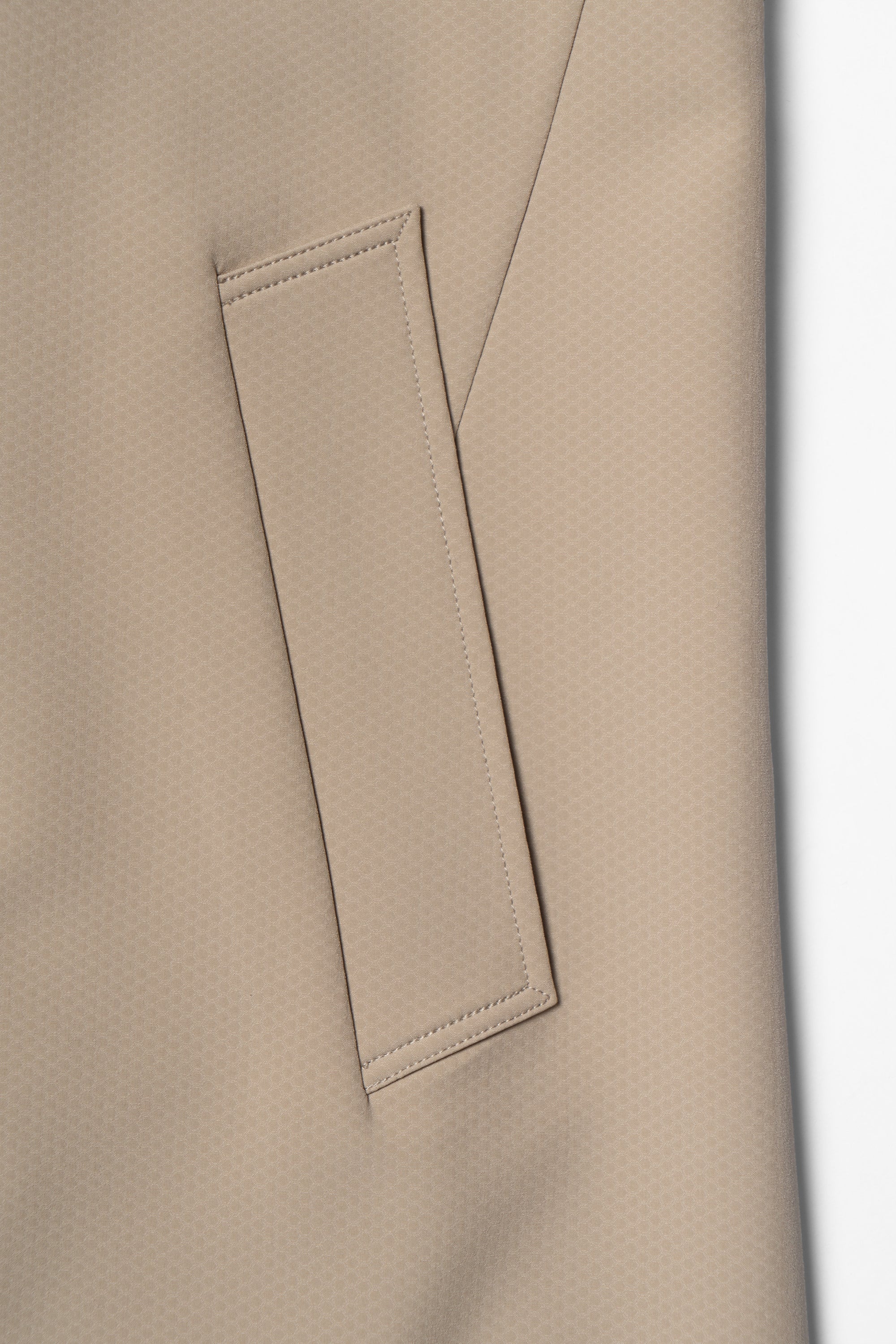 Khaki Nylon Mac Coat #182