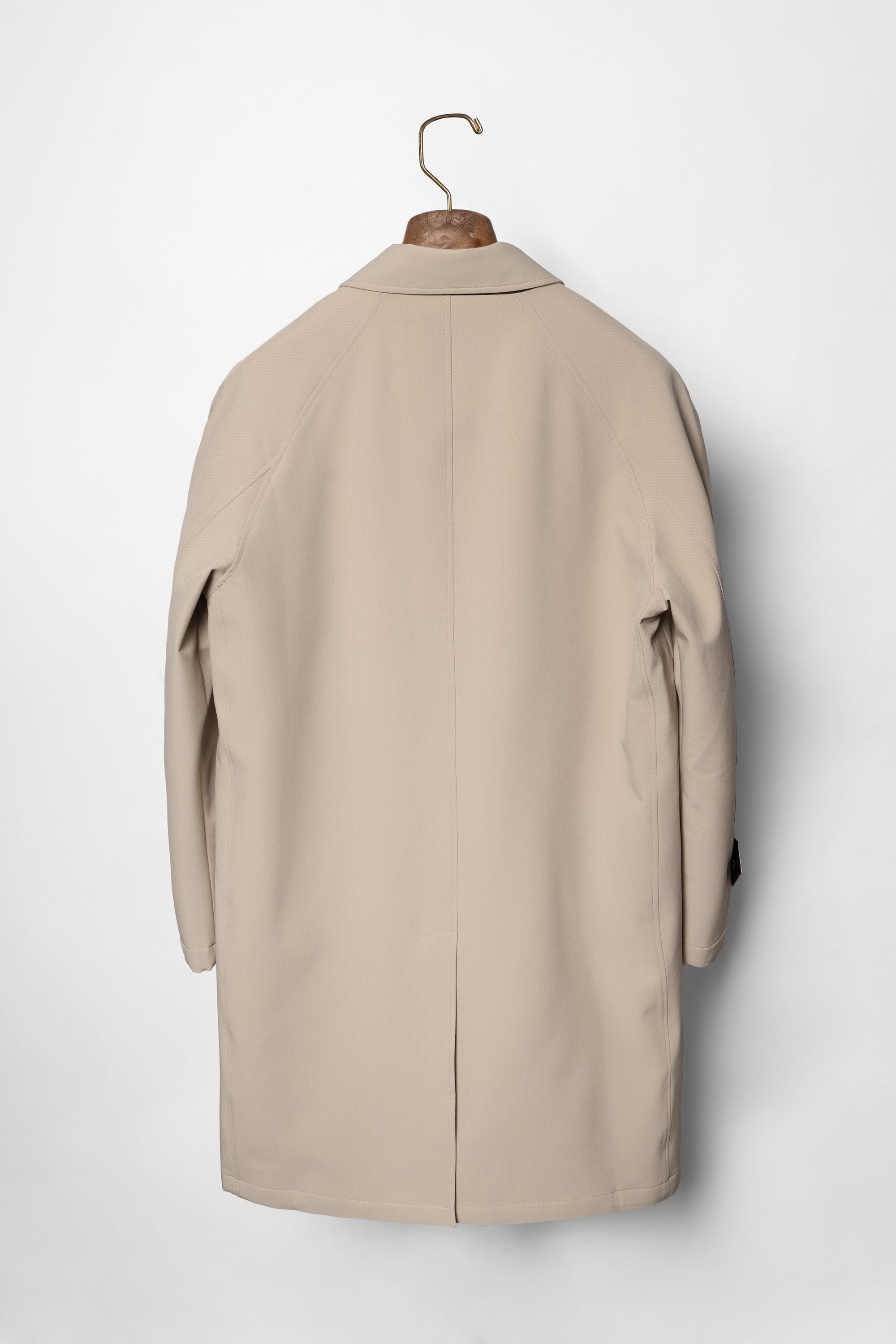 Khaki Nylon Mac Coat #182