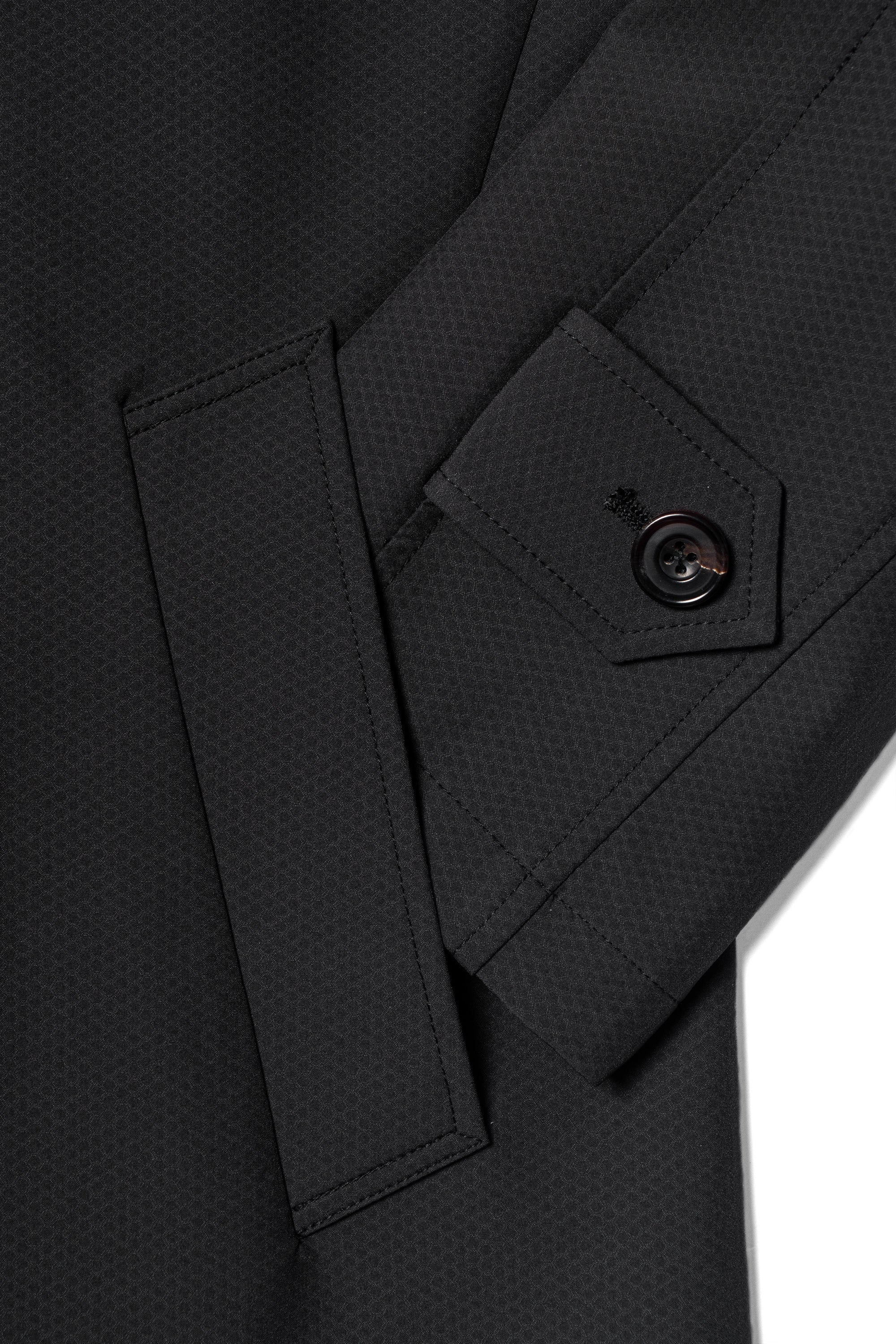 Charcoal Nylon Mac Coat #180