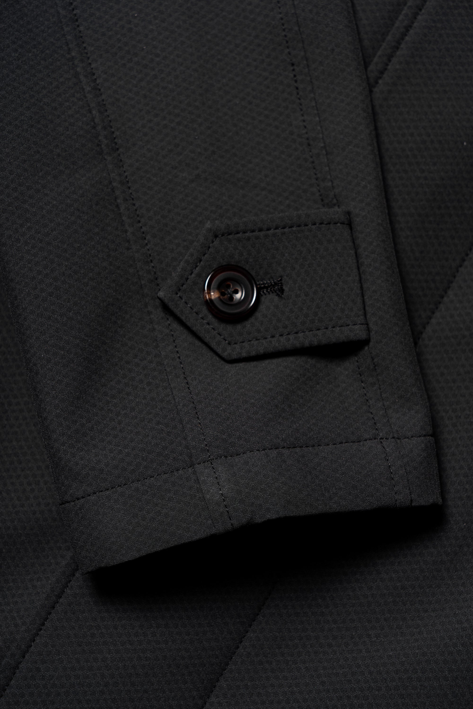 Charcoal Nylon Mac Coat #180