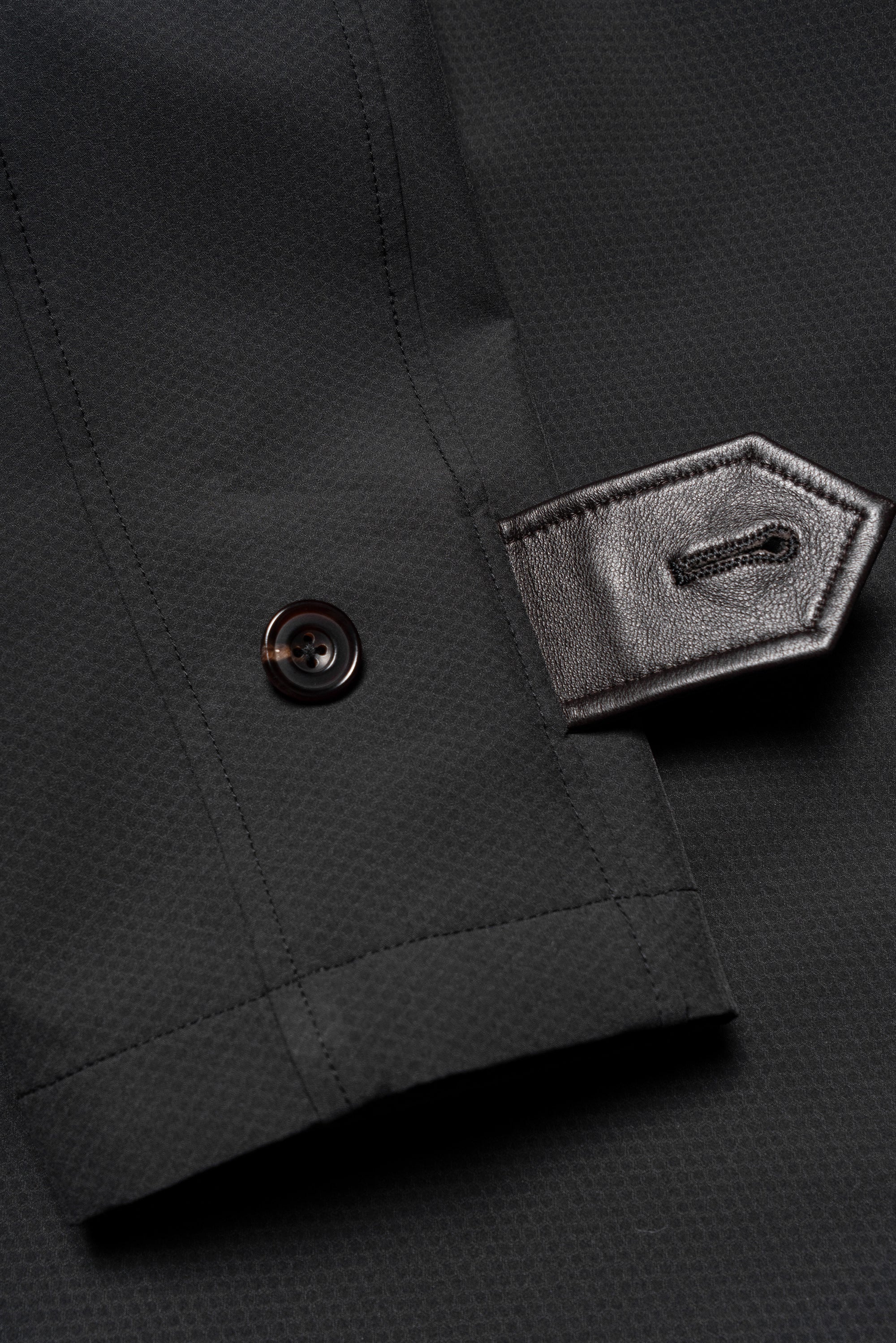 Charcoal Nylon Mac Coat #180