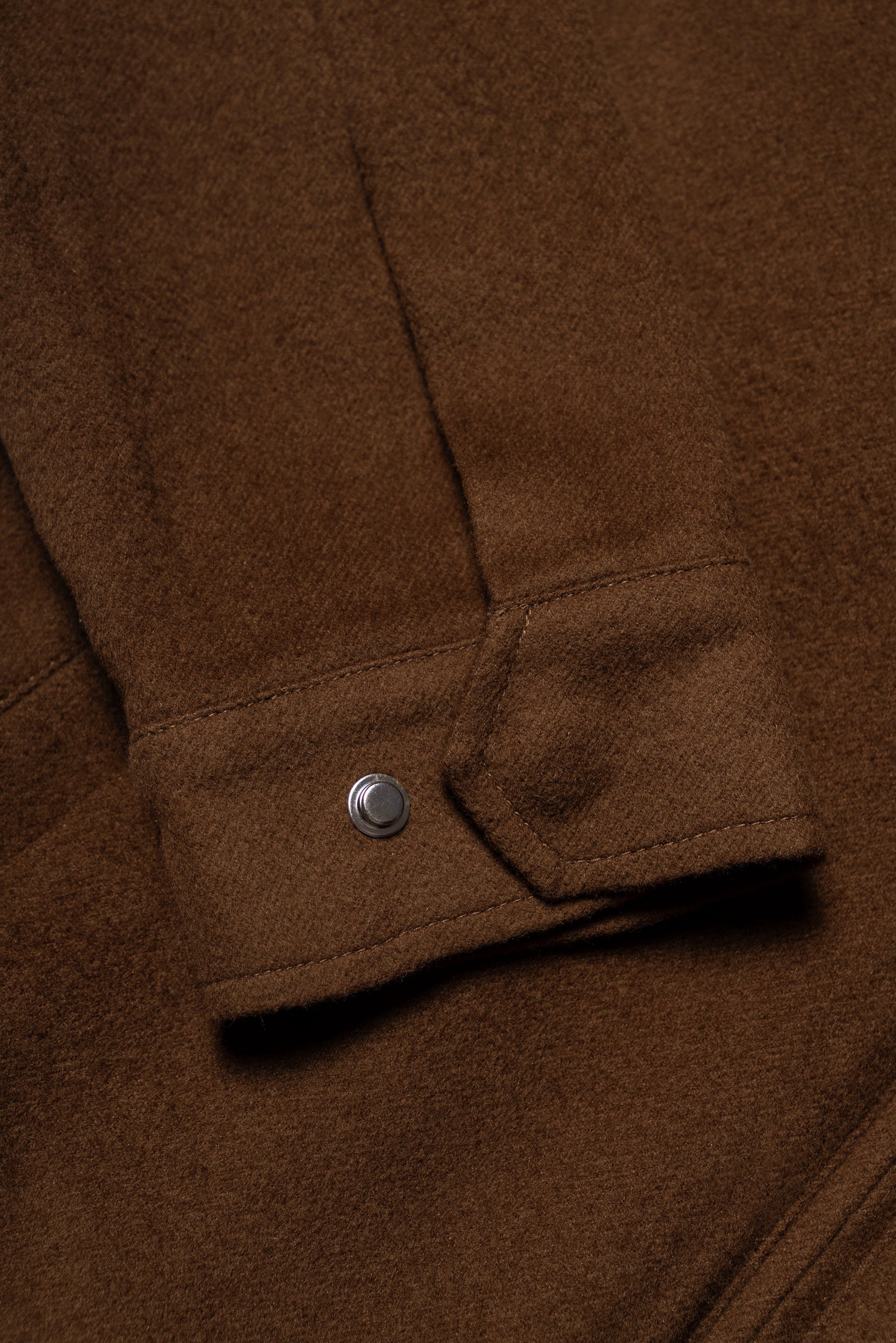 Tobacco Wool Silk Bomber Jacket #159