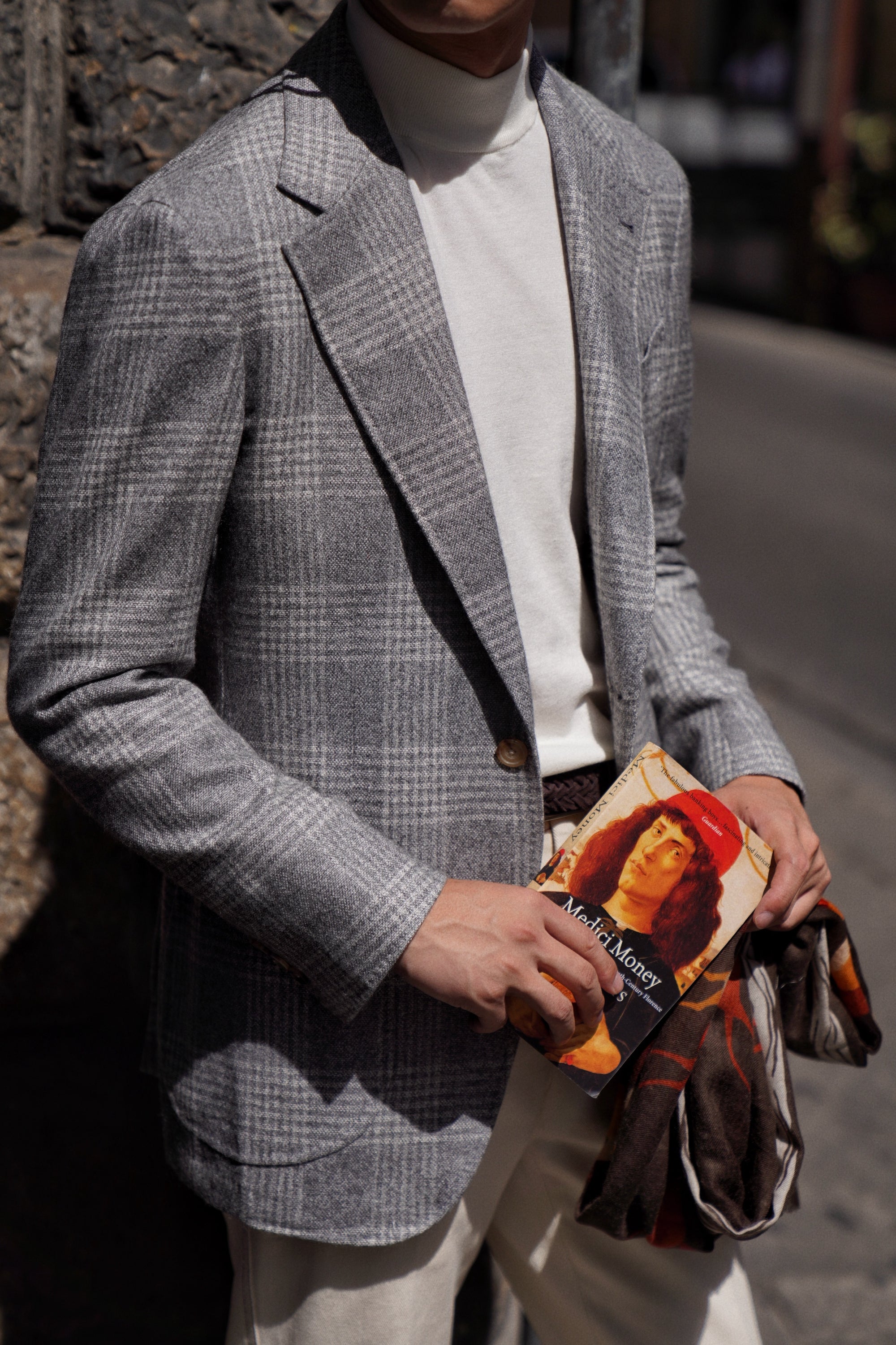 Camel / Beige Knitted Mock Neck