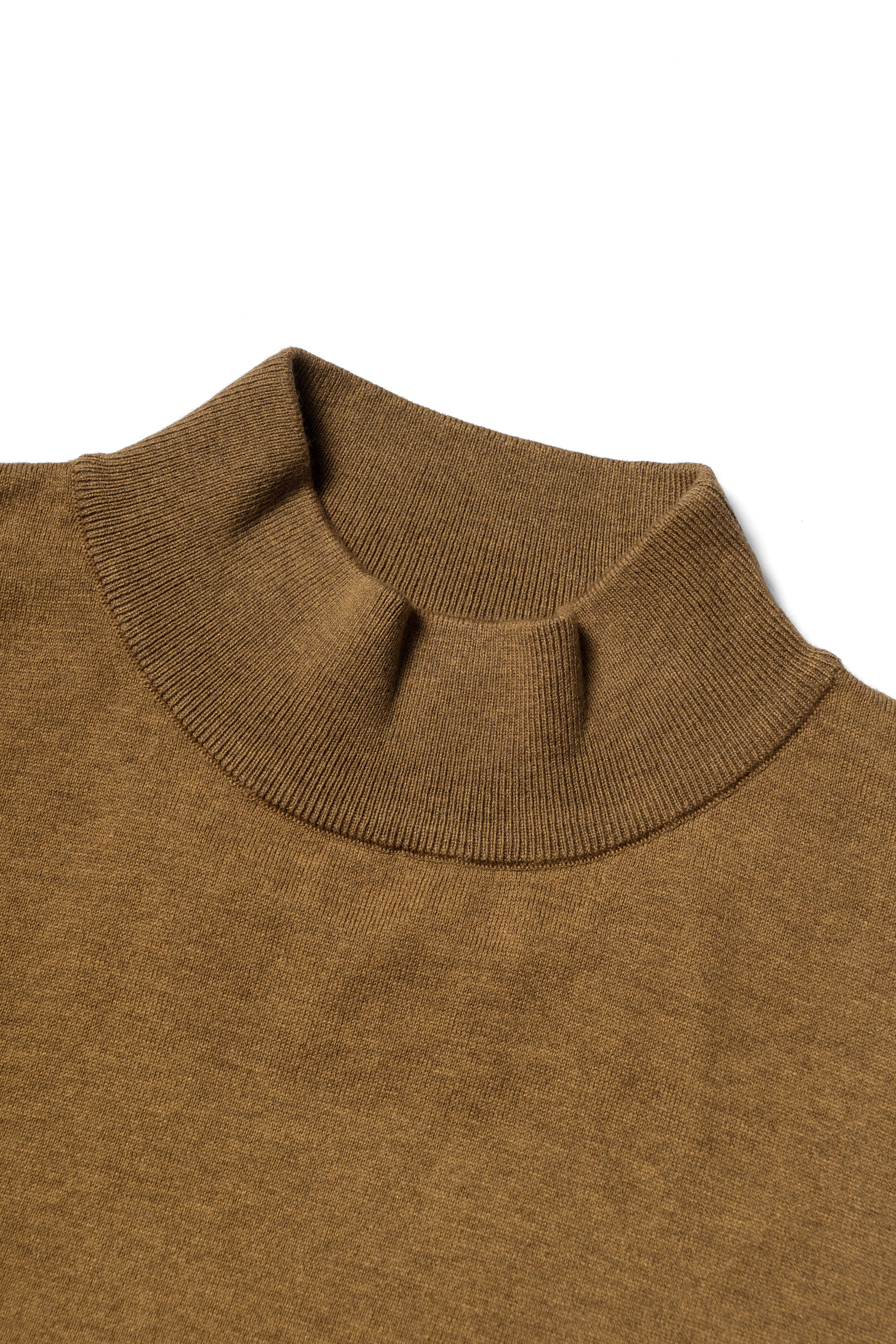 Honey / Black Knitted Mock Neck