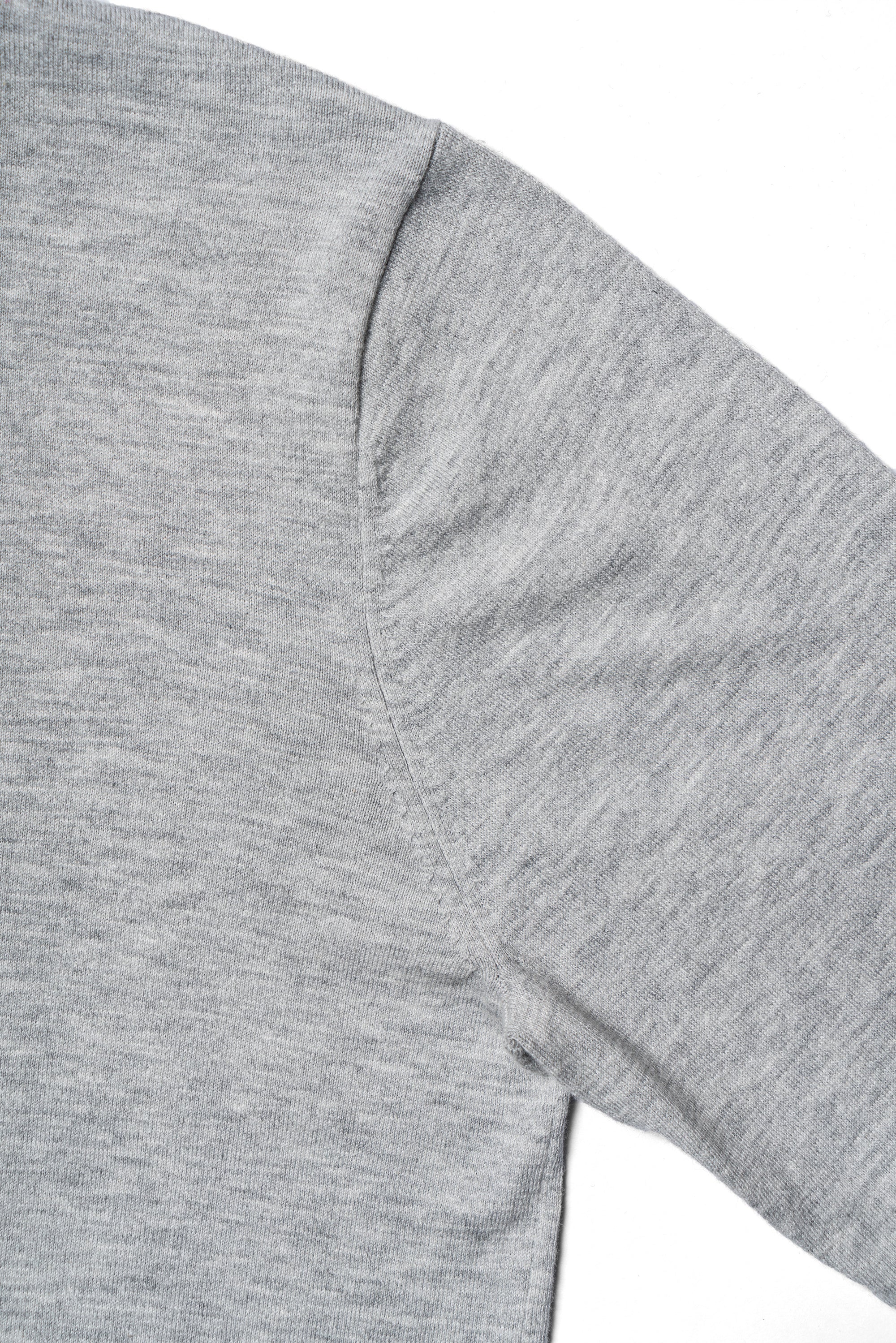 Grey / Burgundy Knitted Mock Neck