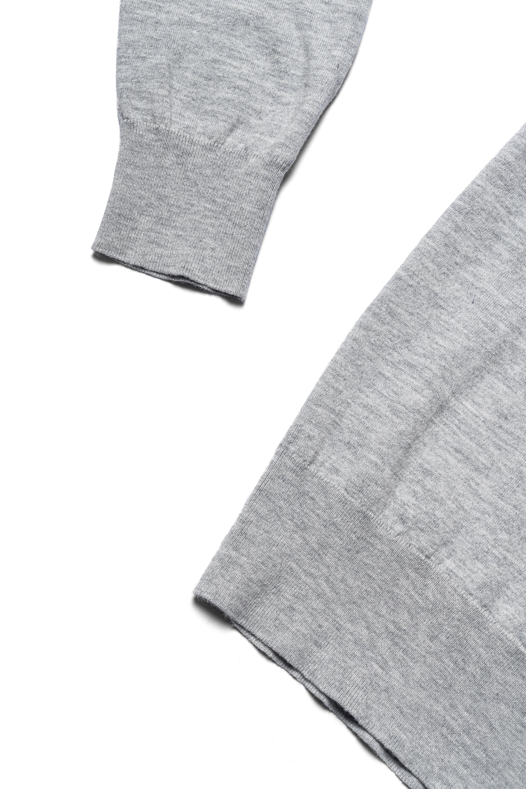 Grey / Burgundy Knitted Mock Neck
