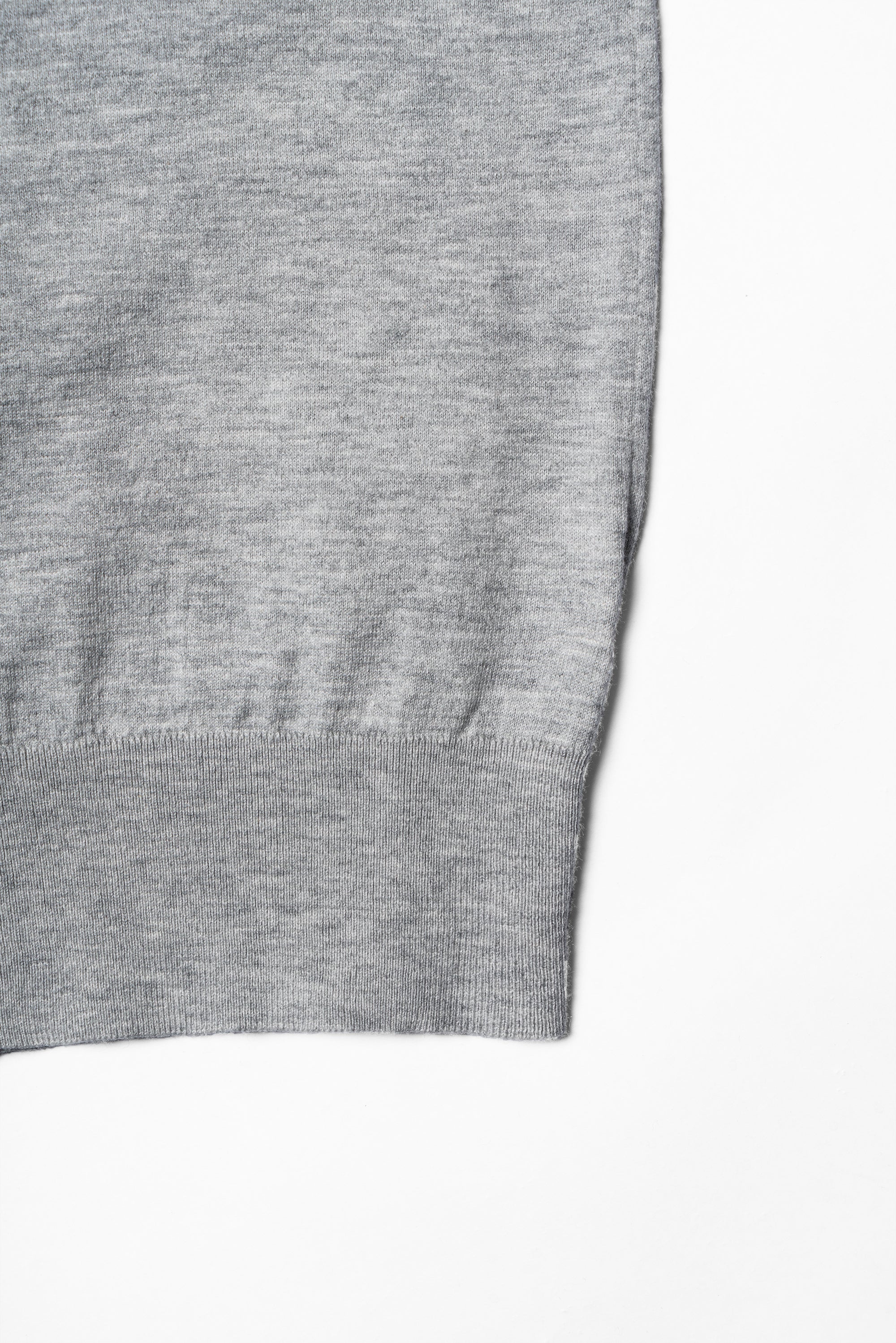 Grey / Burgundy Knitted Mock Neck